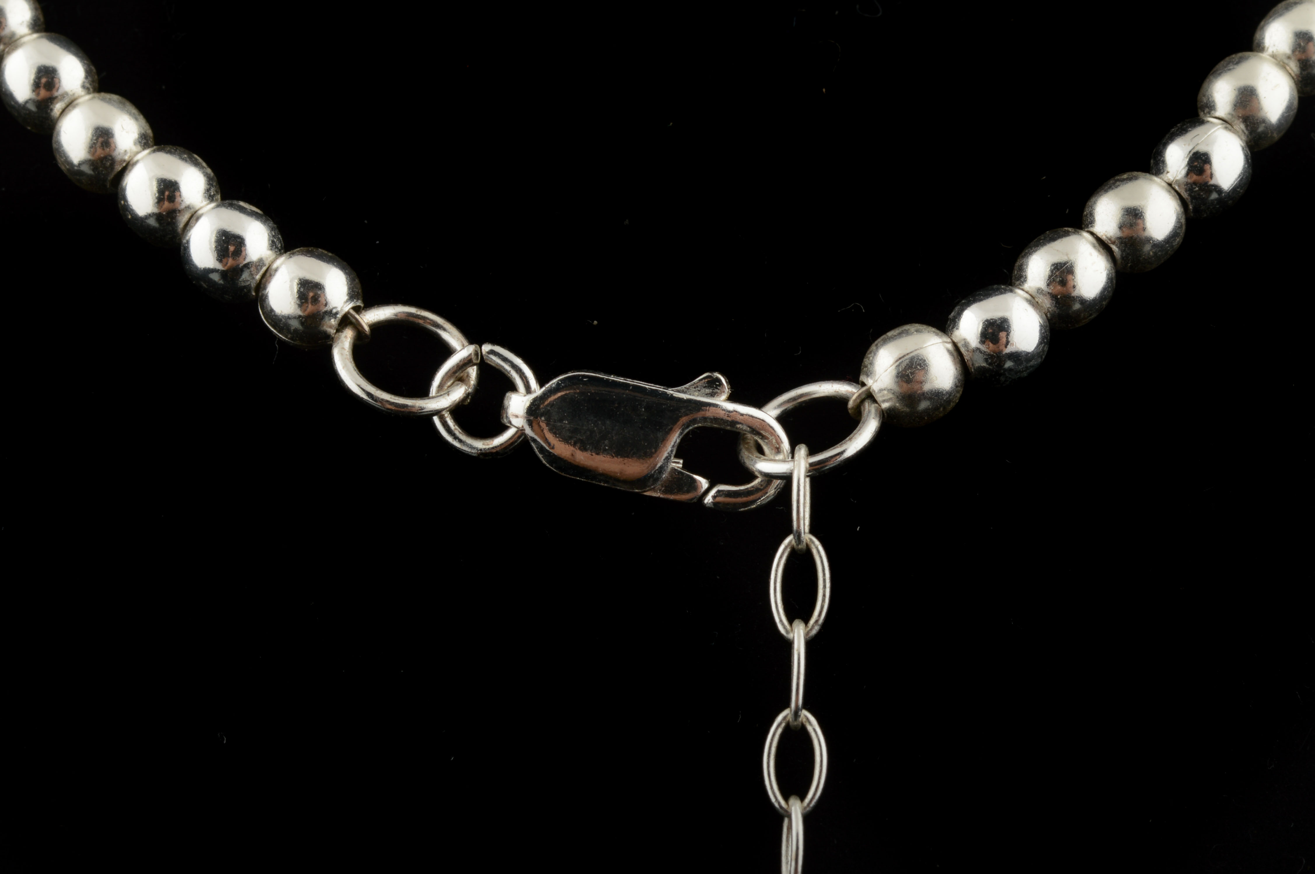 Sterling Silver Beaded Necklace