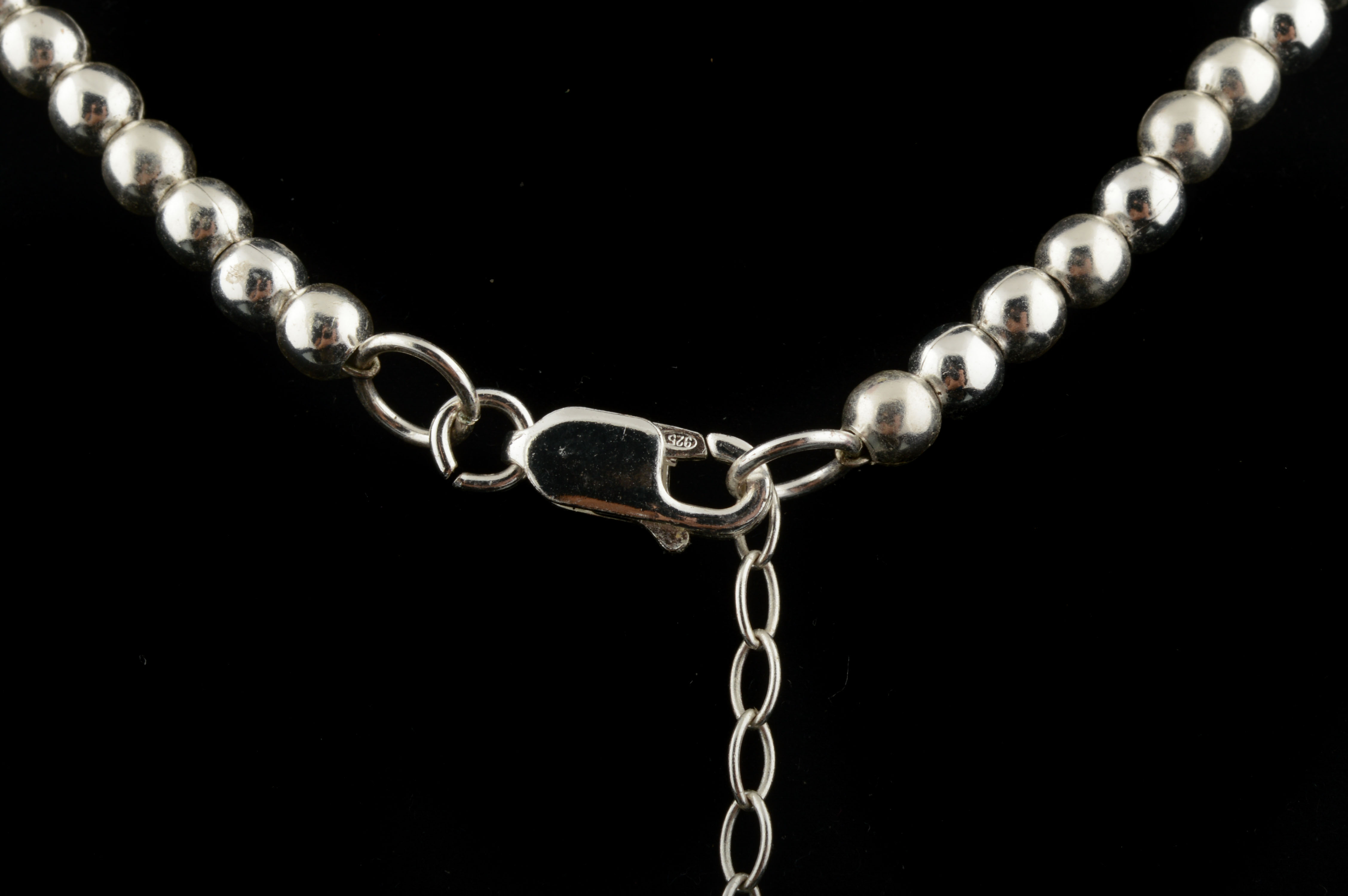 Sterling Silver Beaded Necklace