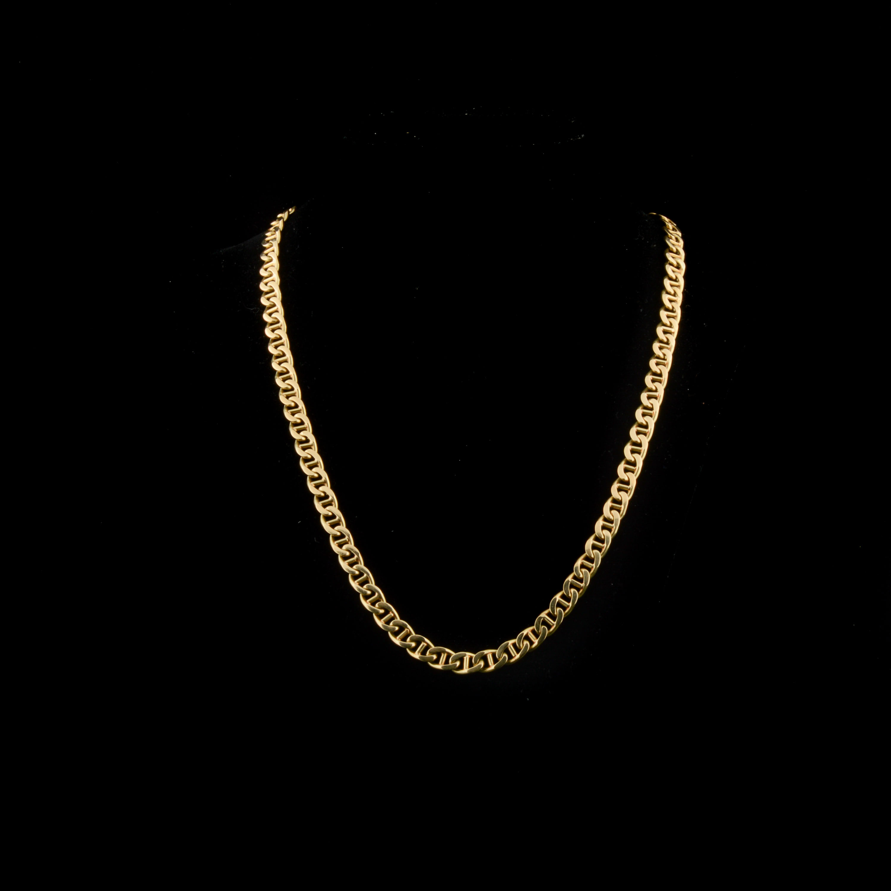 14K Yellow Gold Anchor Link Neck Chain