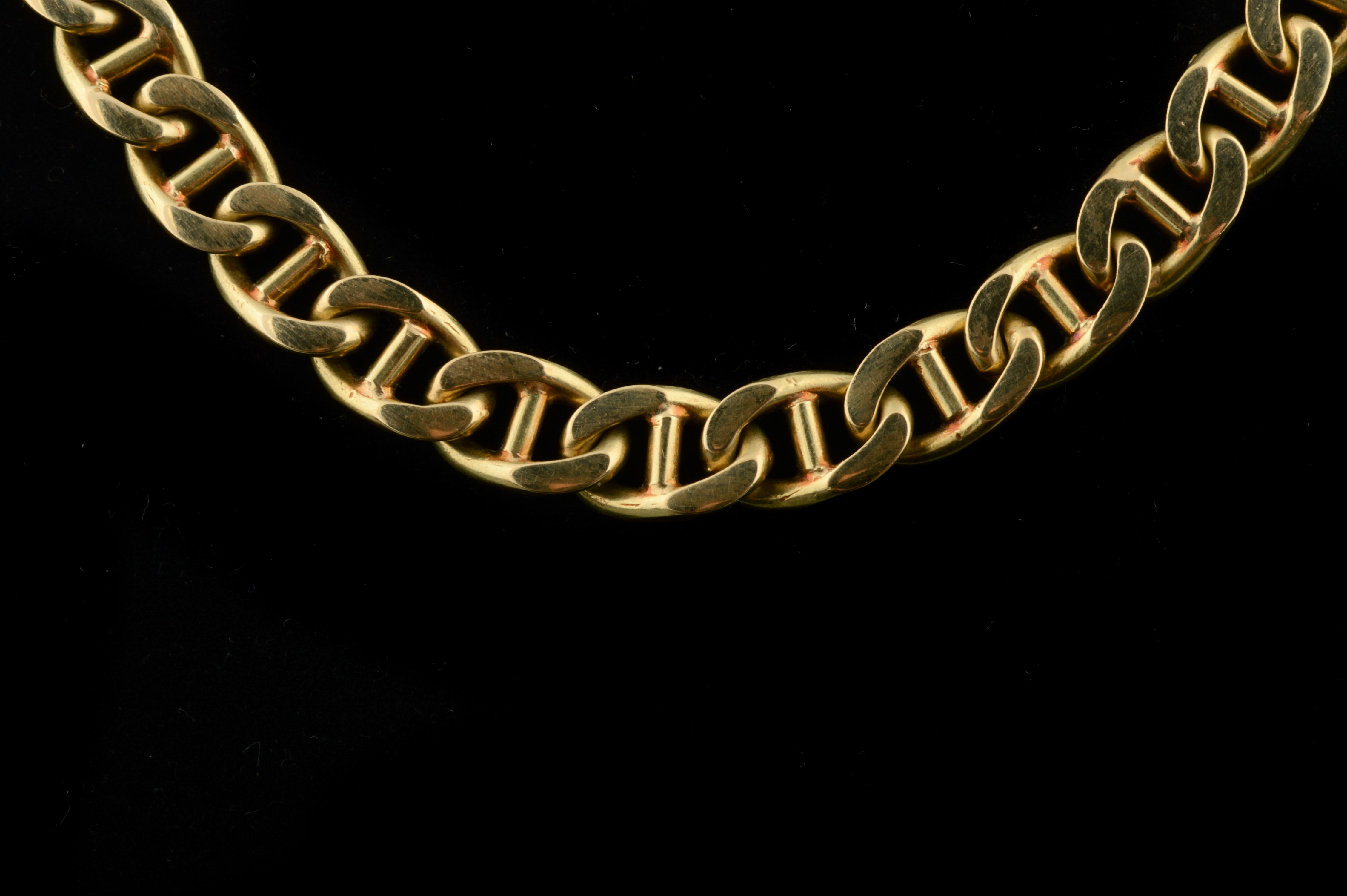 14K Yellow Gold Anchor Link Neck Chain