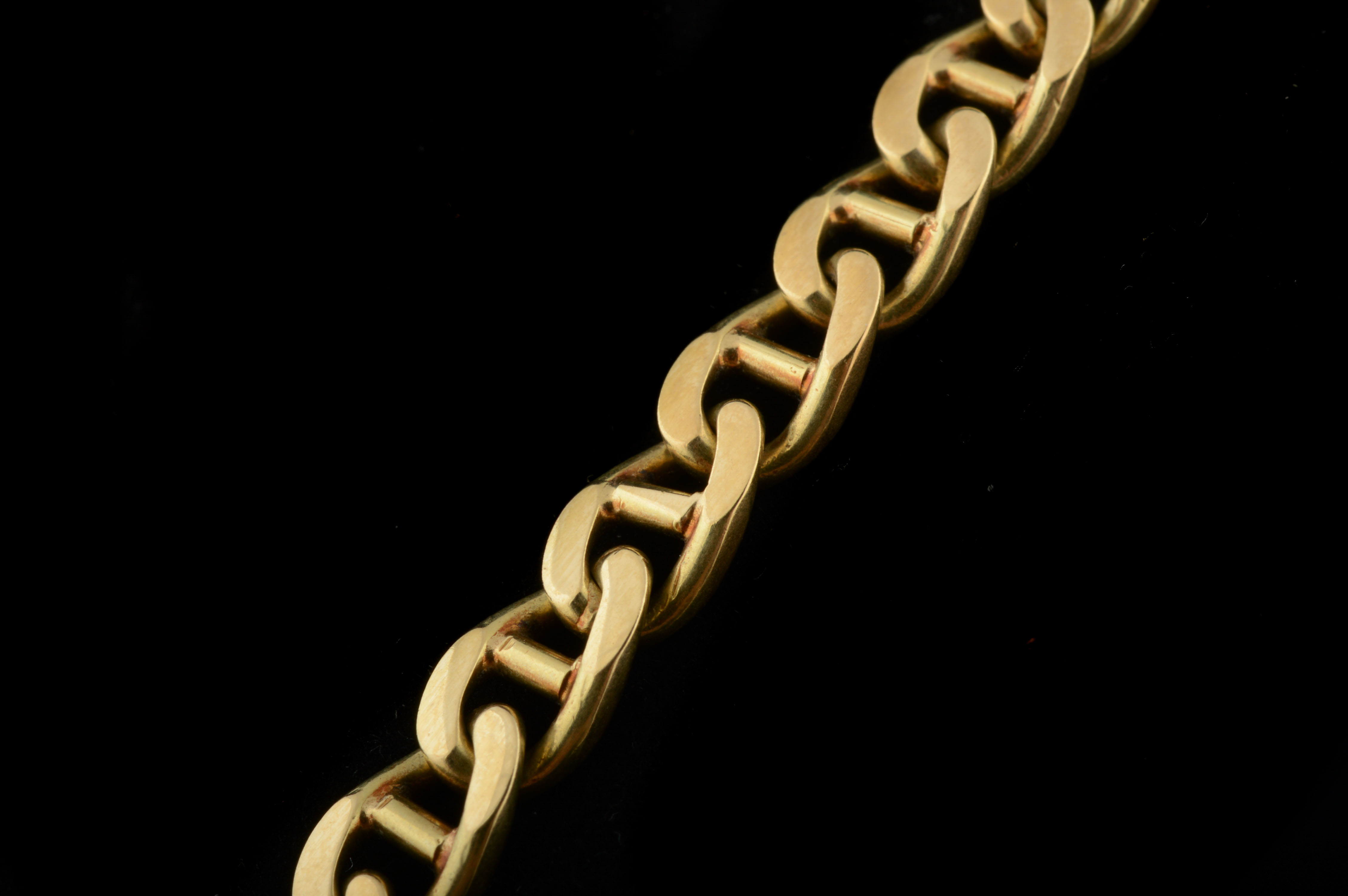 14K Yellow Gold Anchor Link Neck Chain