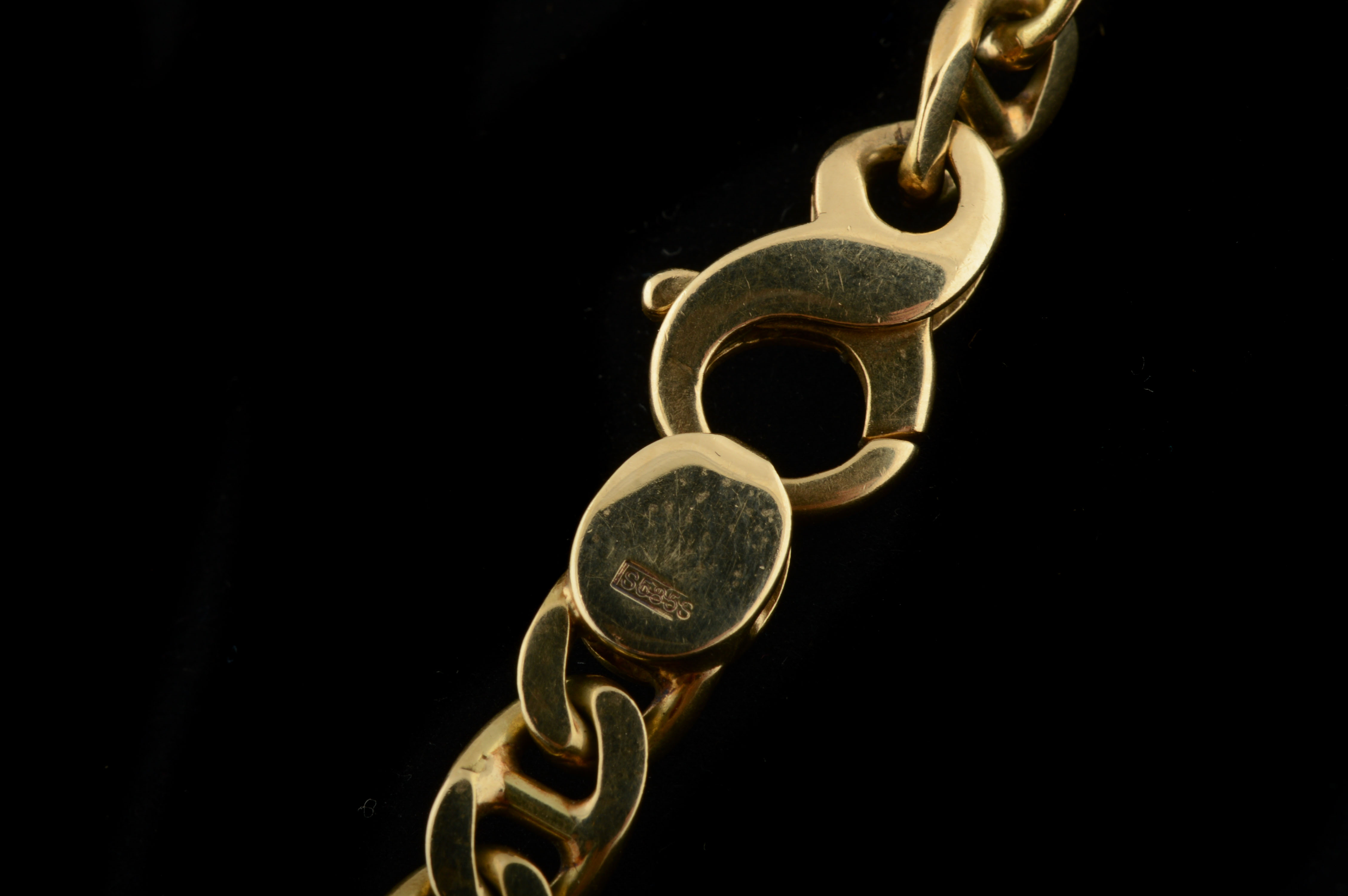 14K Yellow Gold Anchor Link Neck Chain