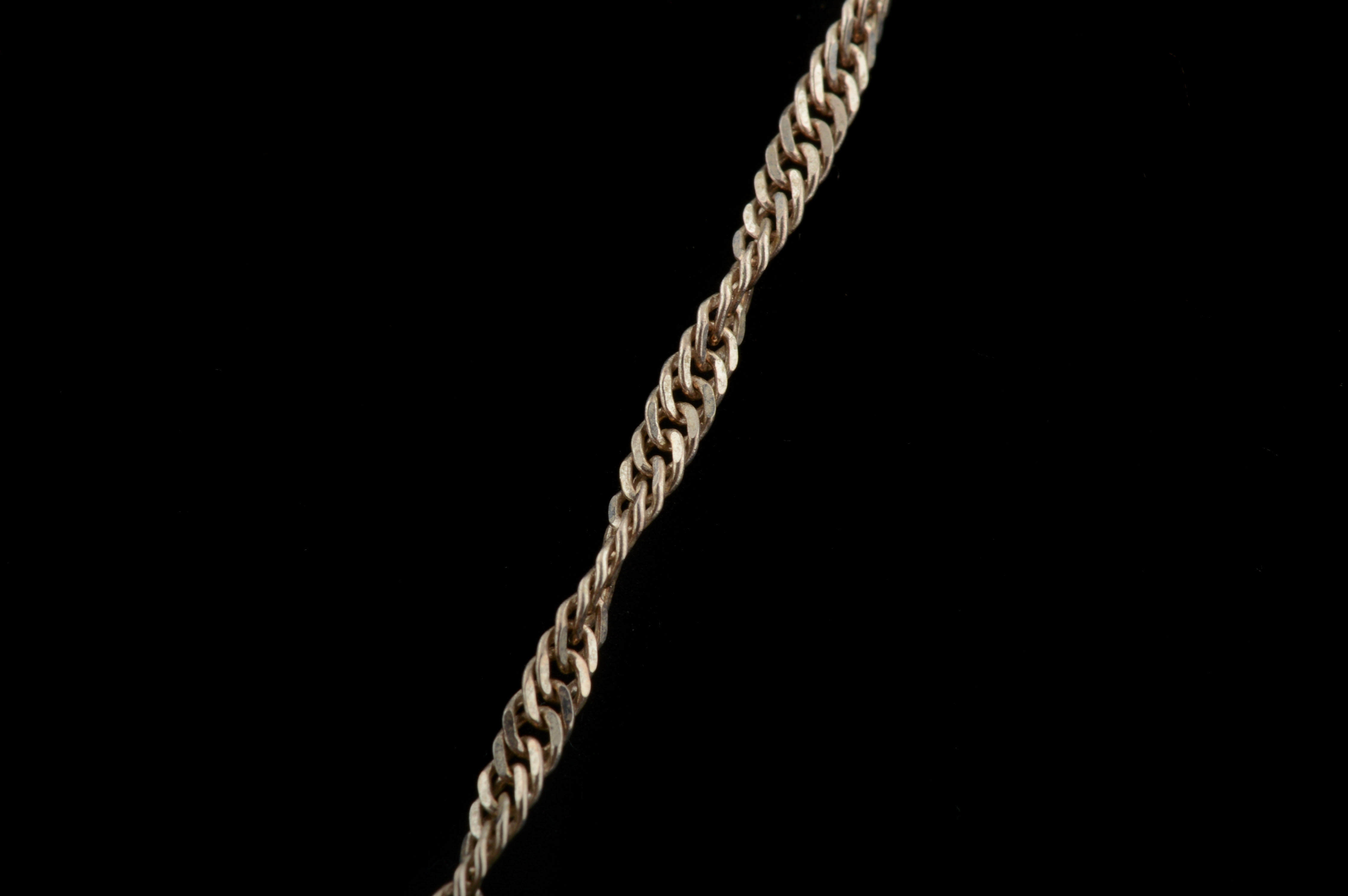 Sterling Silver and Pink Cubic Zirconia Necklace