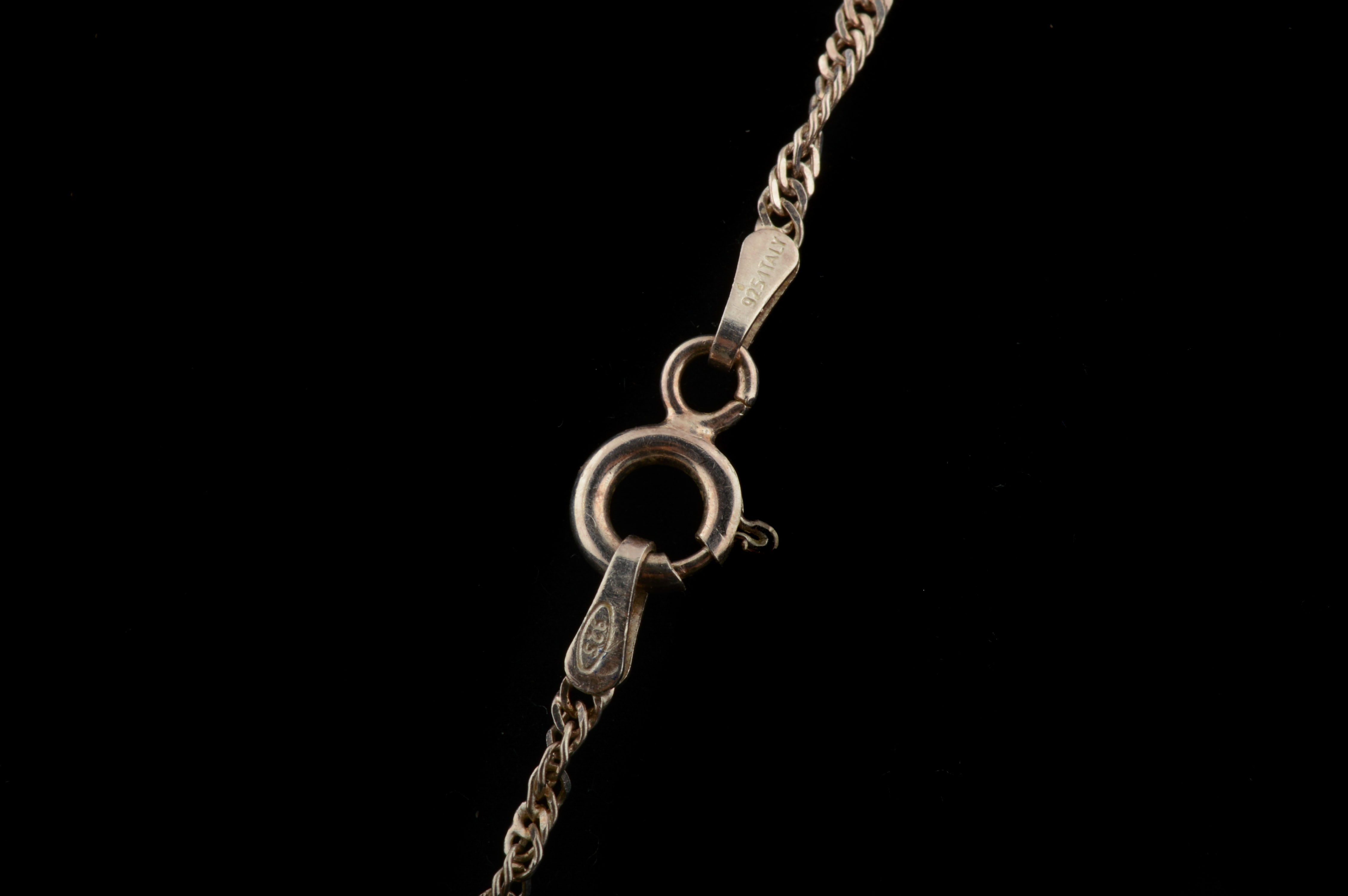 Sterling Silver and Pink Cubic Zirconia Necklace