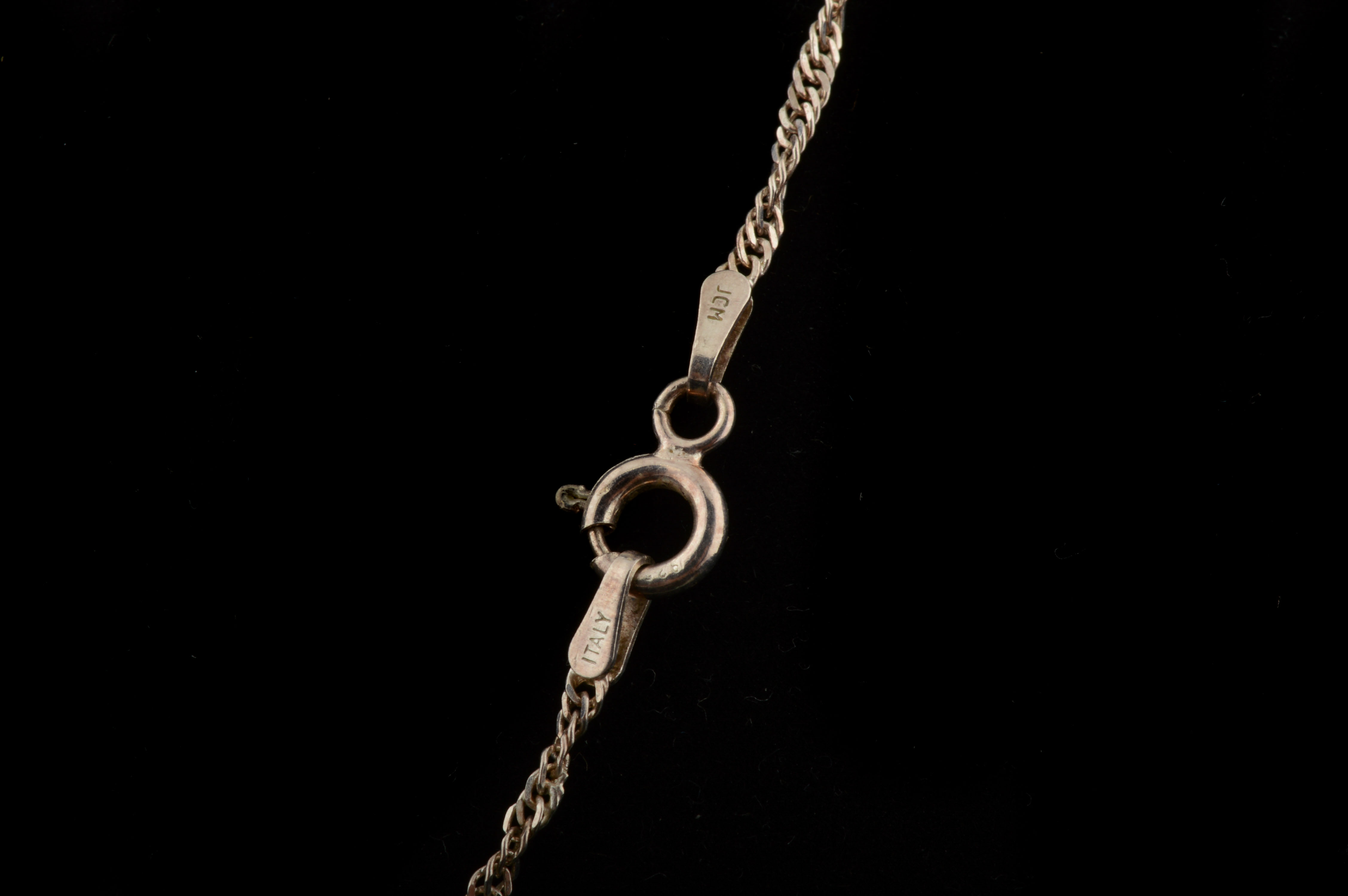 Sterling Silver and Pink Cubic Zirconia Necklace