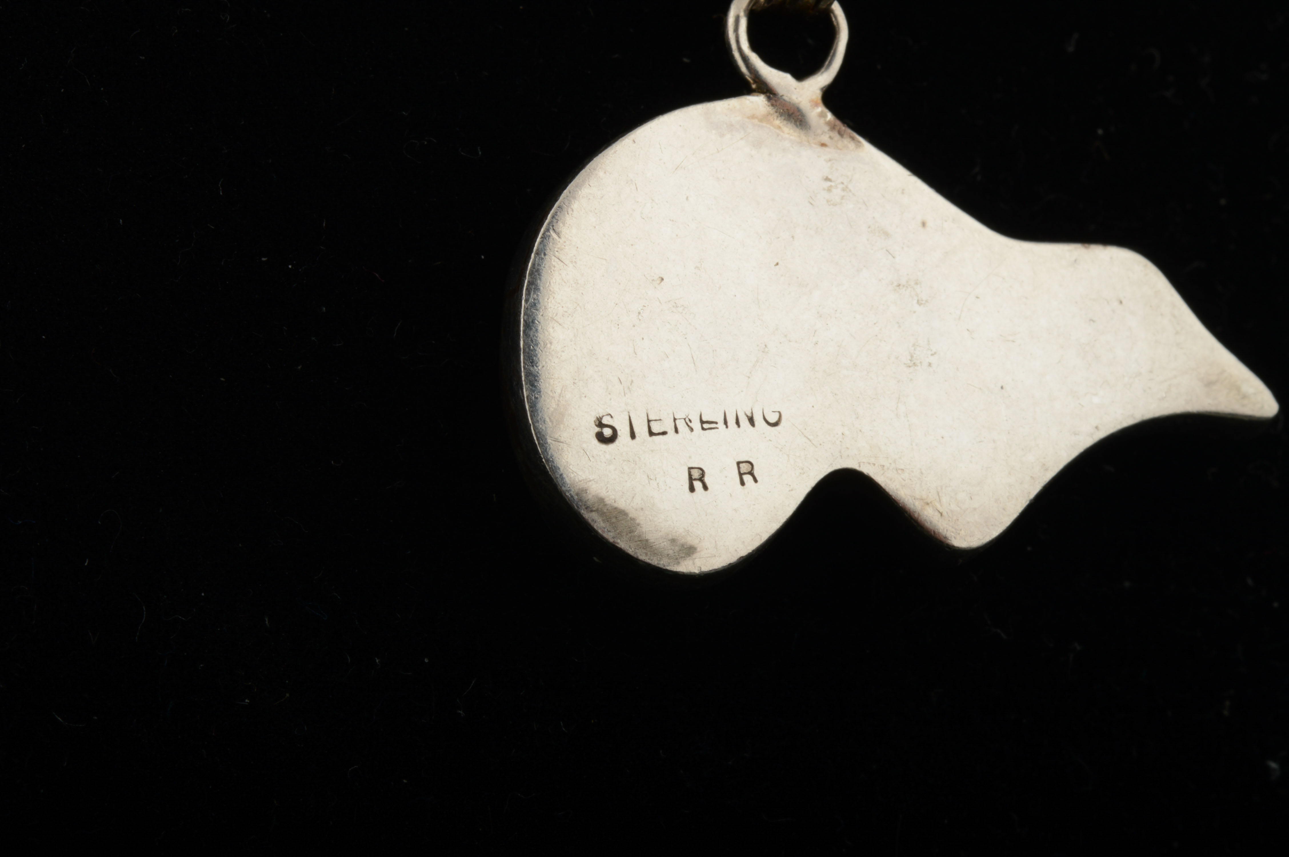 Sterling Silver Fiery Opal and Lapis Lazuli Pendant Necklace