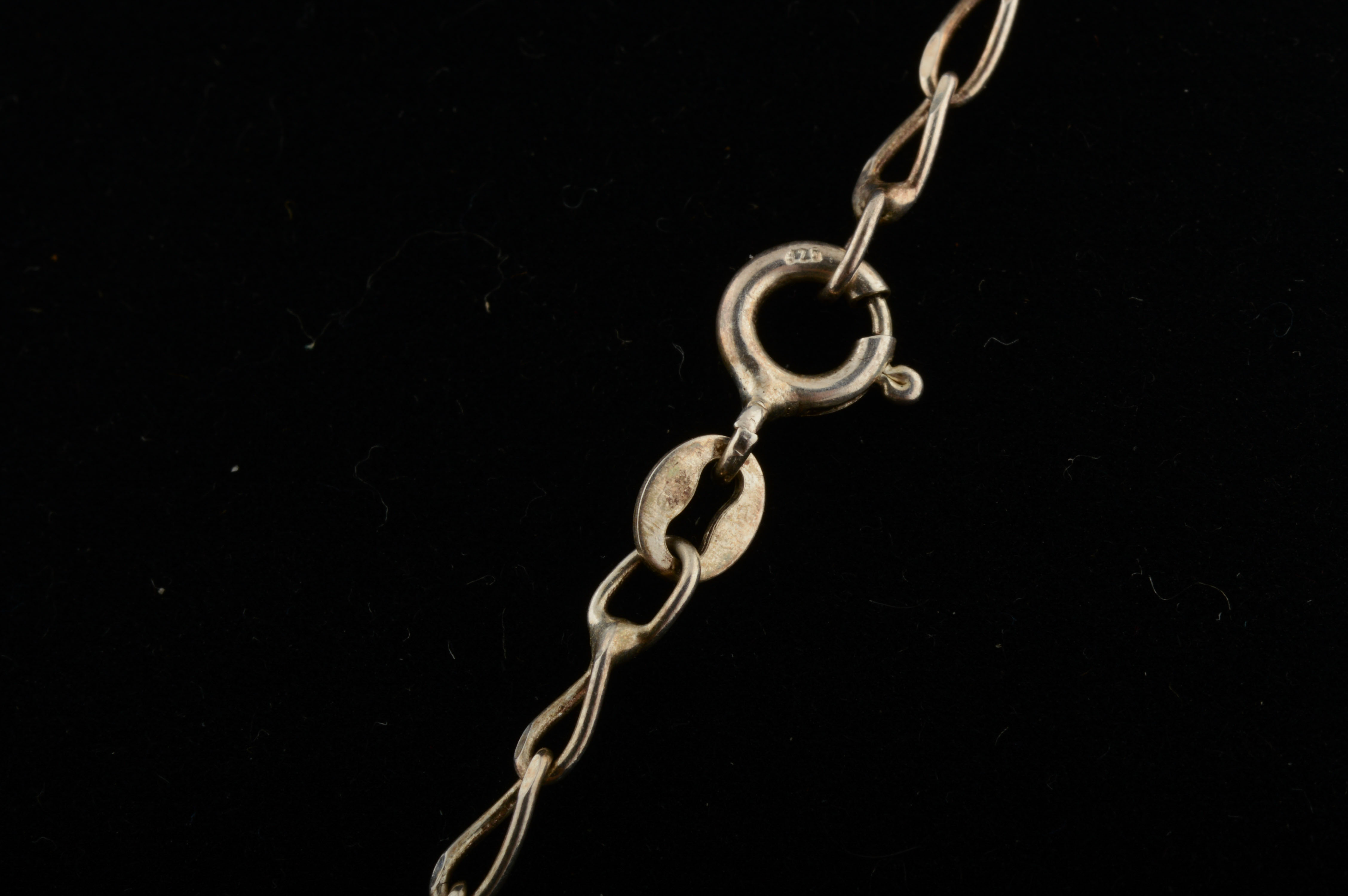 Sterling Silver Fiery Opal and Lapis Lazuli Pendant Necklace