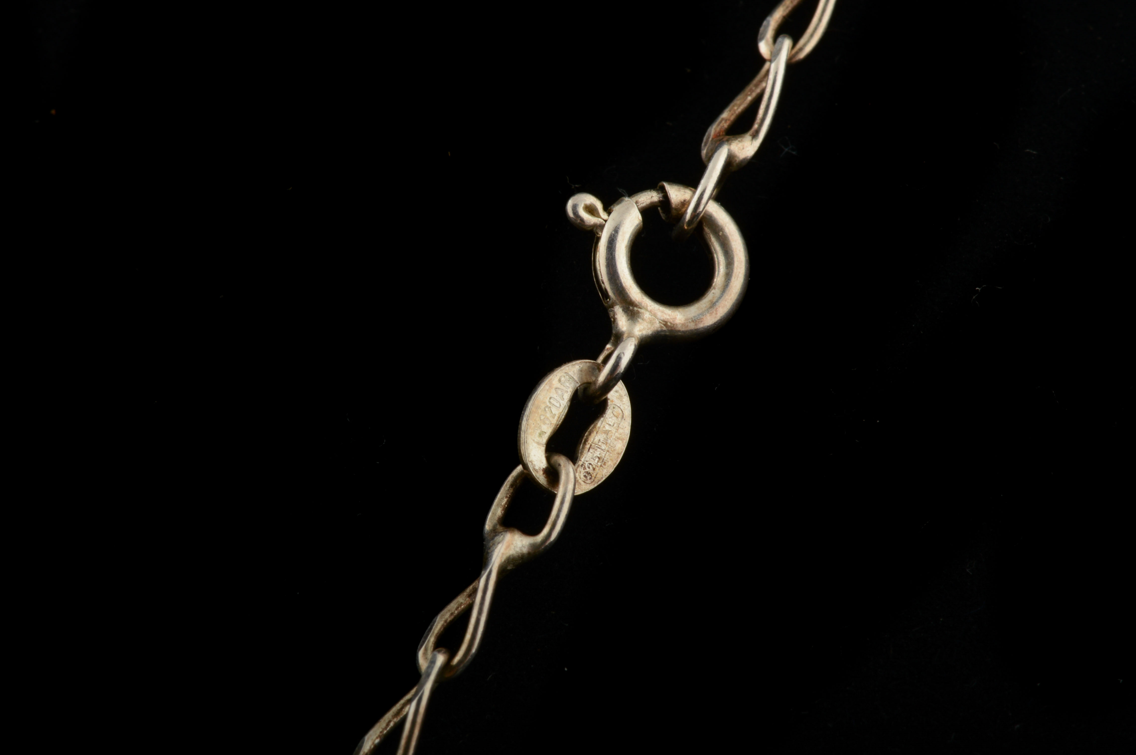 Sterling Silver Fiery Opal and Lapis Lazuli Pendant Necklace