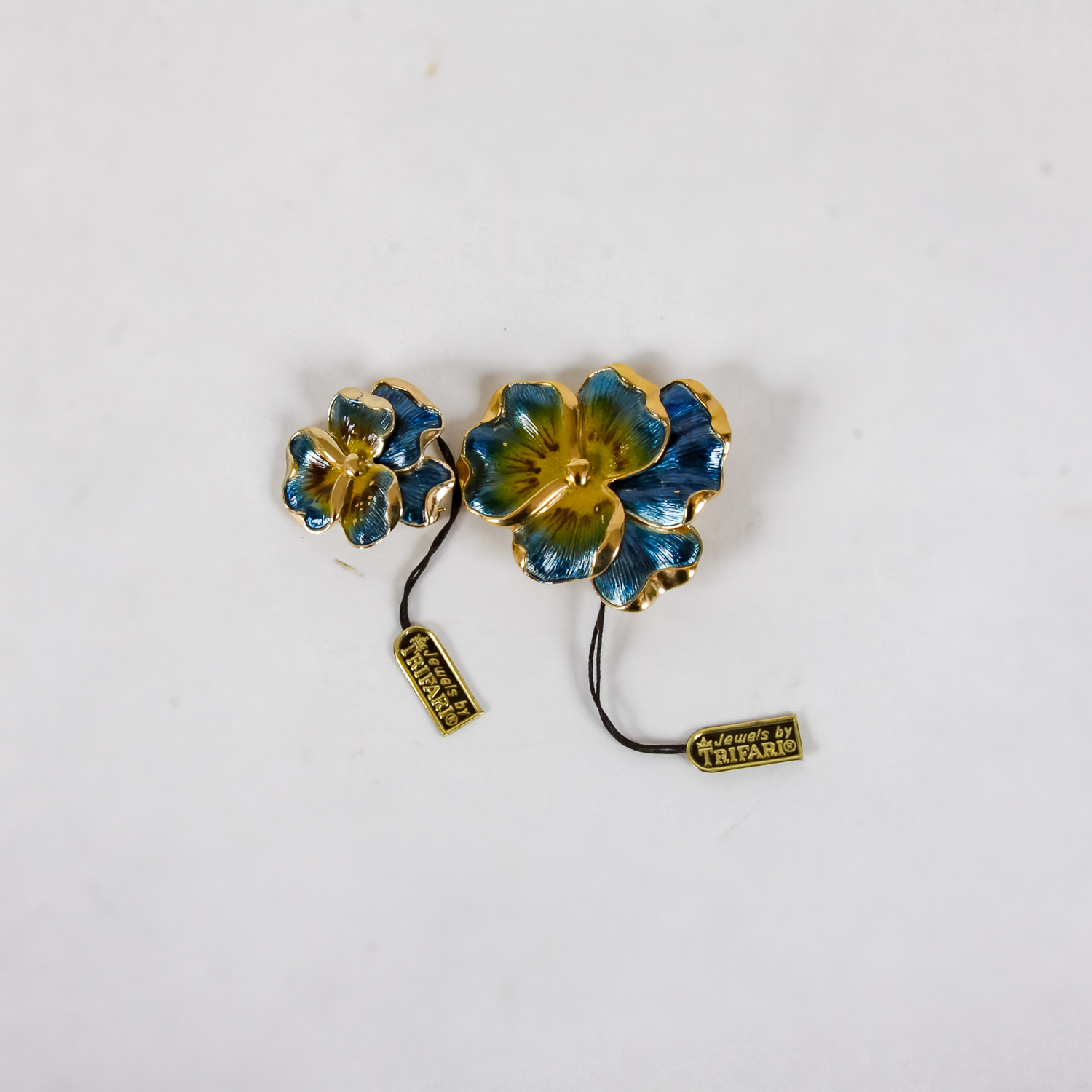 Set of Trifari Floral Brooches