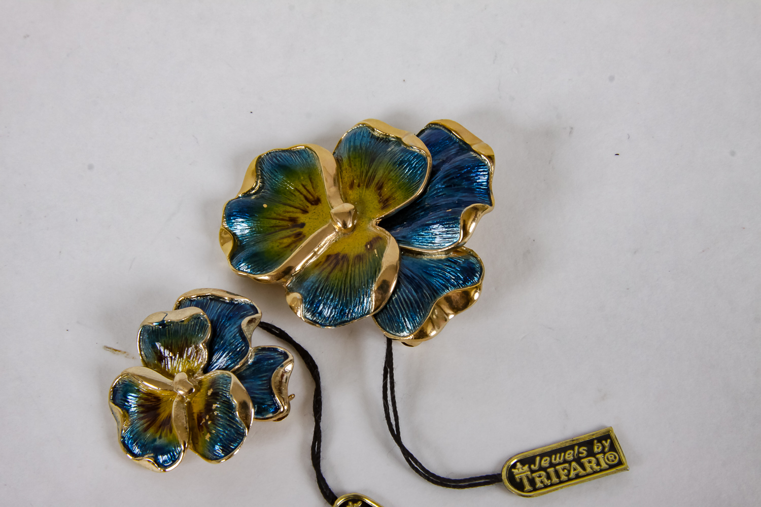 Set of Trifari Floral Brooches
