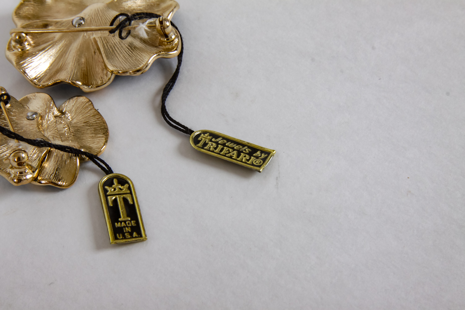 Set of Trifari Floral Brooches