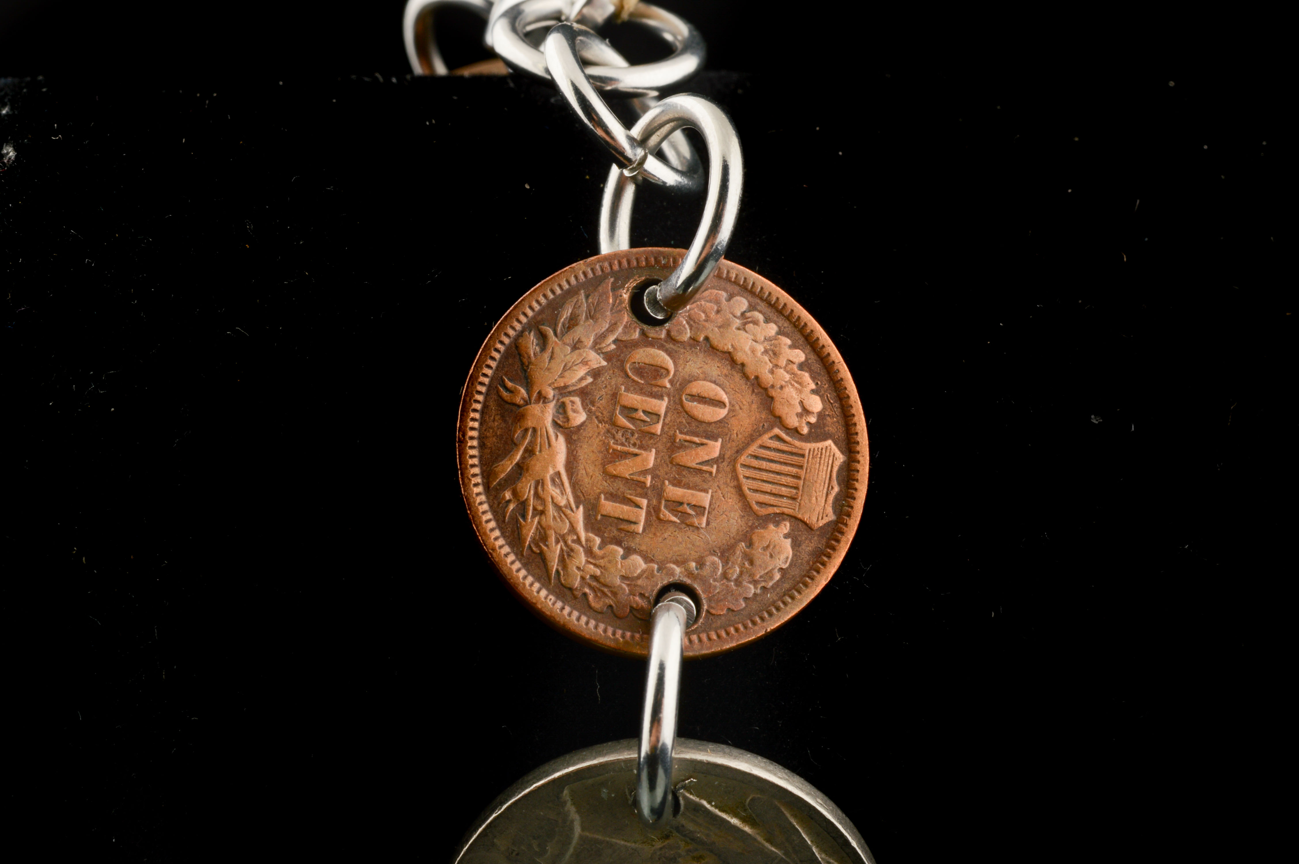 Indian Head and Buffalo Nickel Coin Bracelets