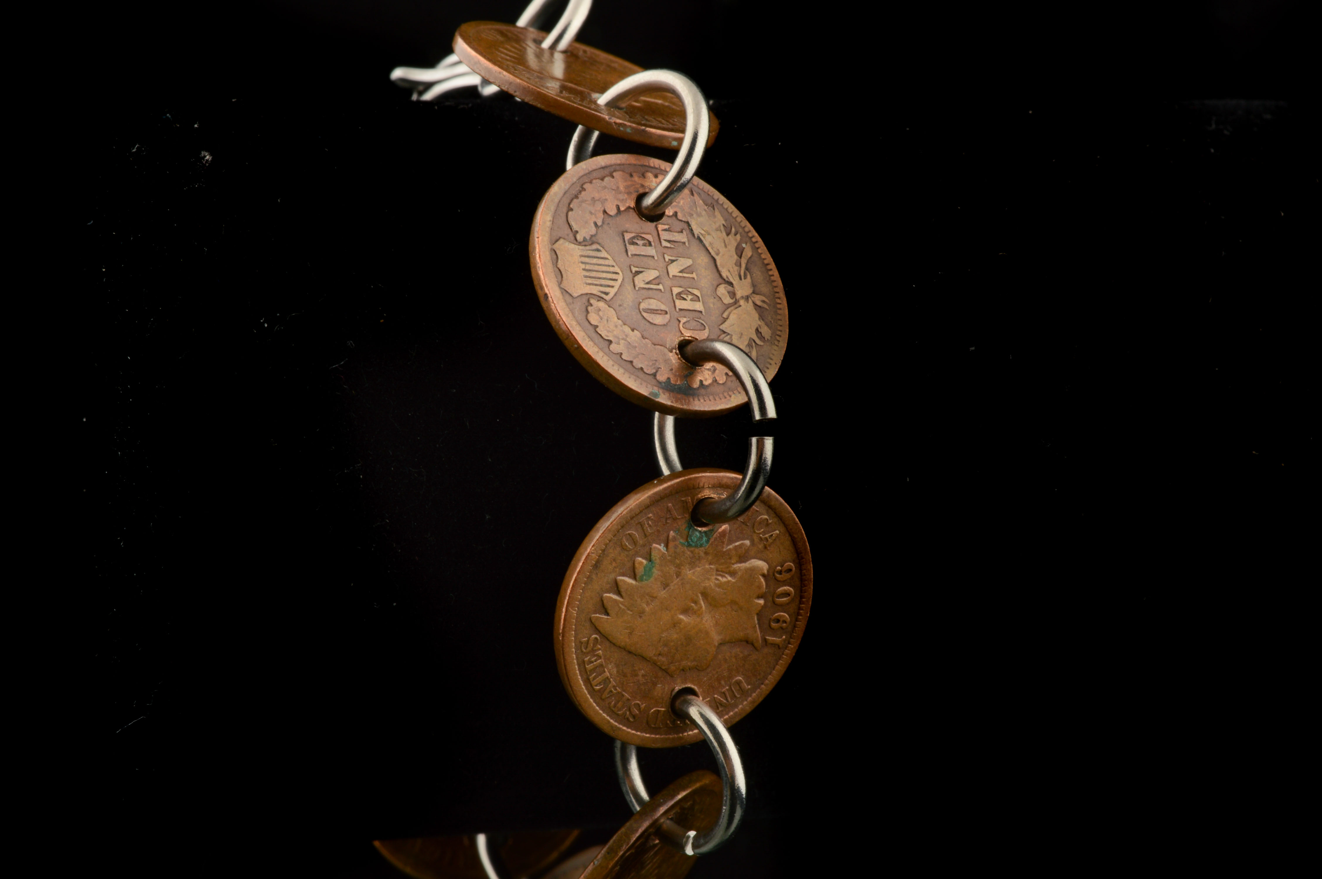 Indian Head and Buffalo Nickel Coin Bracelets