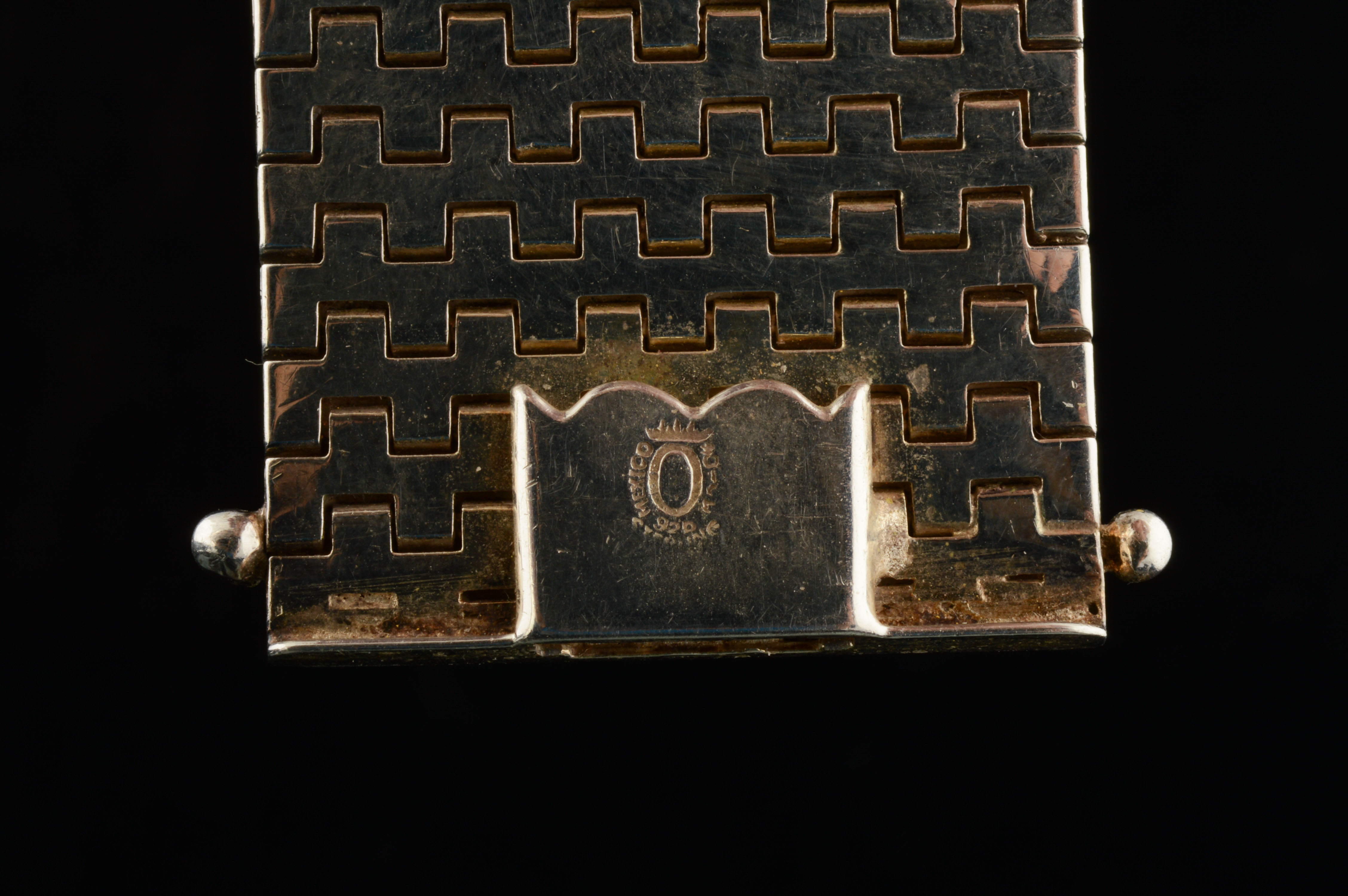 Sterling Silver Etched Box Chain Bracelet