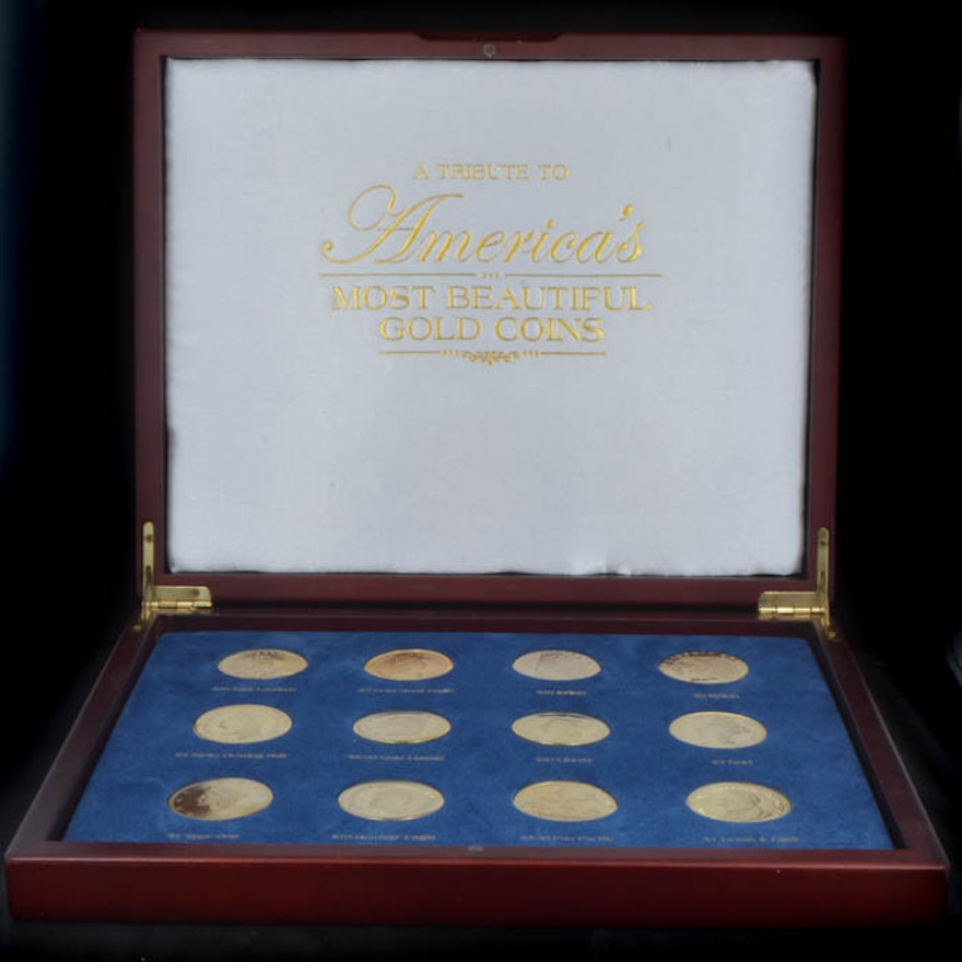 A Boxed Set of Replica Coins "America's Most Beautiful Coins"