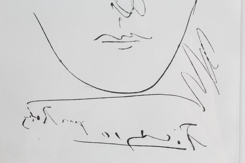 Restrike Portrait Etching of Pour Roby (L’Age de Soleil) by Pablo Picasso