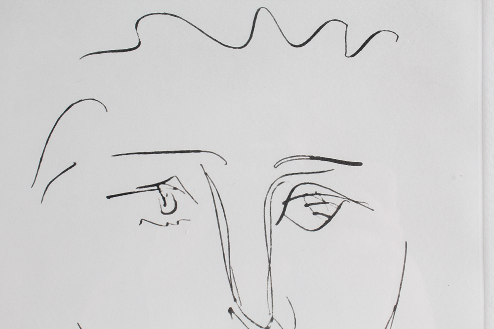 Restrike Portrait Etching of Pour Roby (L’Age de Soleil) by Pablo Picasso