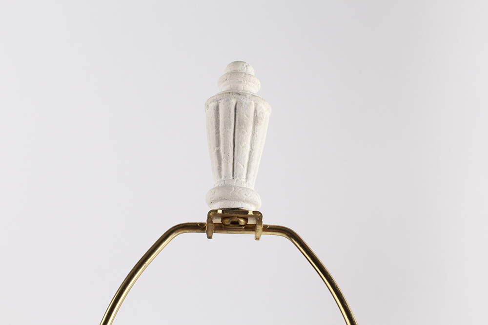 Pair of Ceramic Table Lamps with Antiqued Finish