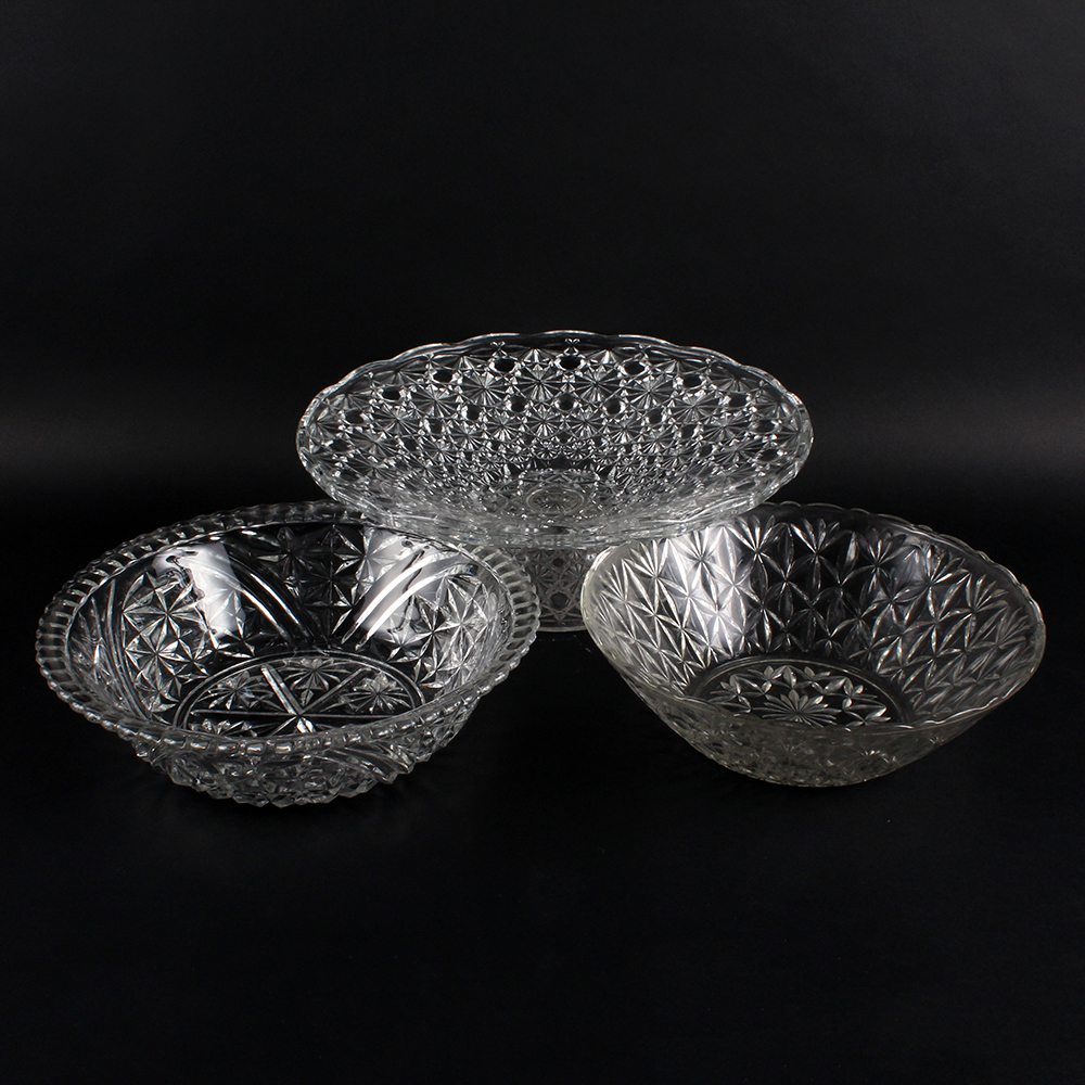 Pressed Glass and Crystal Servingware