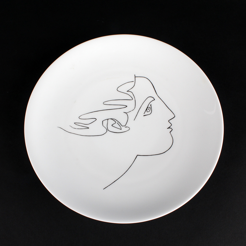 Limoges France Porcelain "Visage de Femme" Picasso Plate