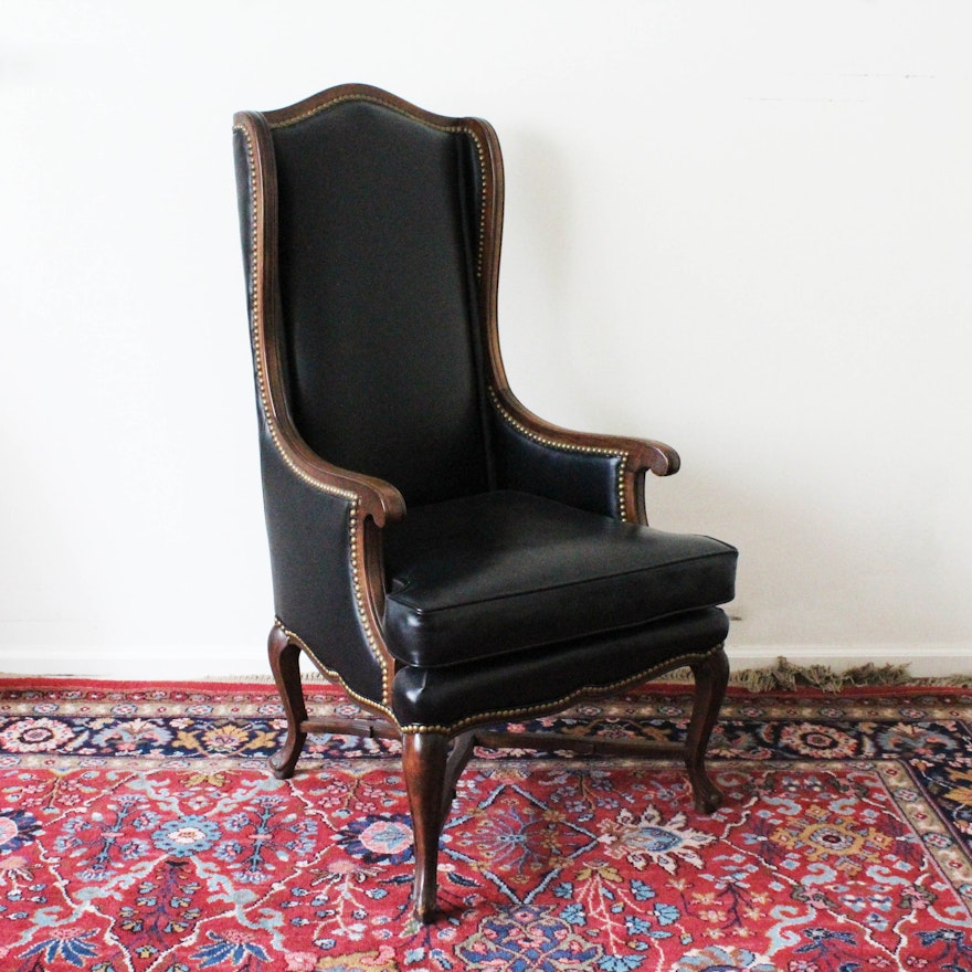 Vintage Century Chair Company Wooden Wingback Chair