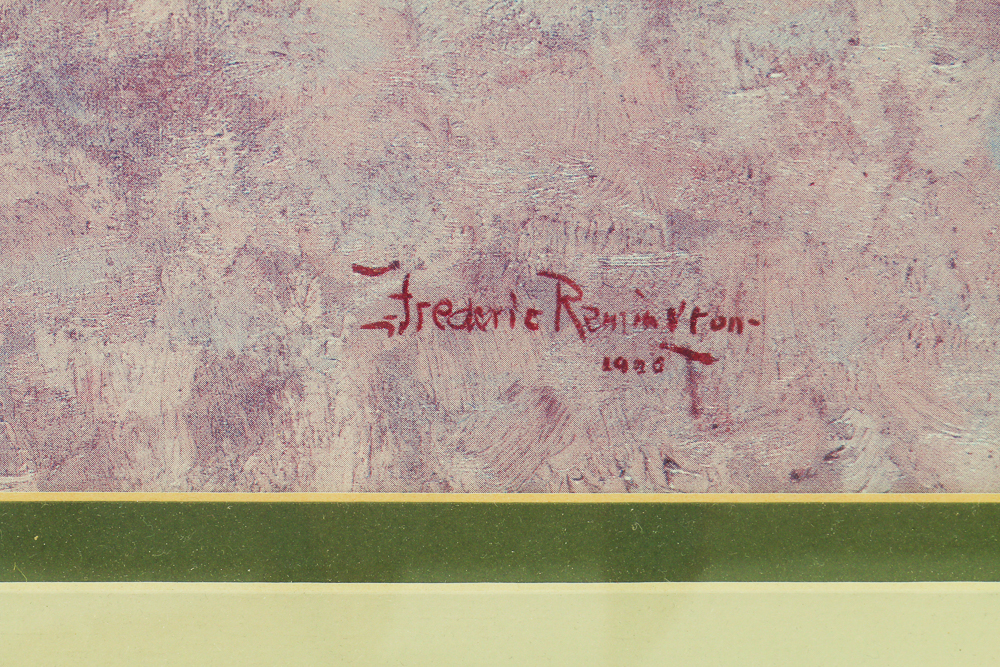 Framed "The Scout" After Frederic Remington