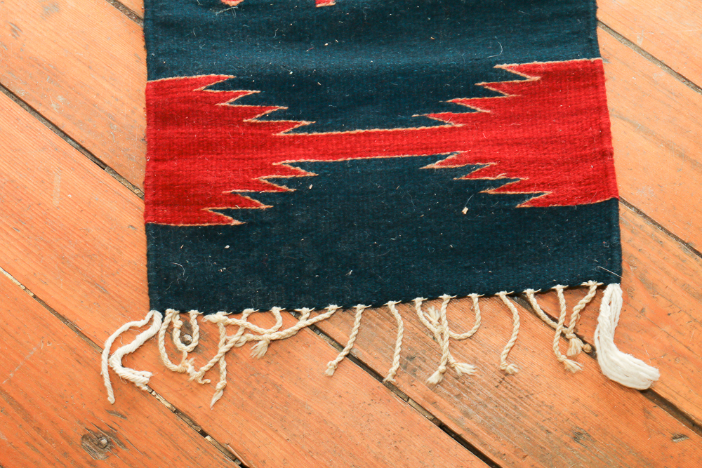 Southwestern Native American Style Wool Kilim Rug