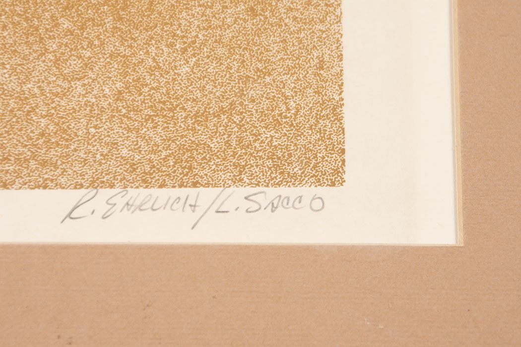 Serigraph Print by Robert Ehrlich and Luca Sacco