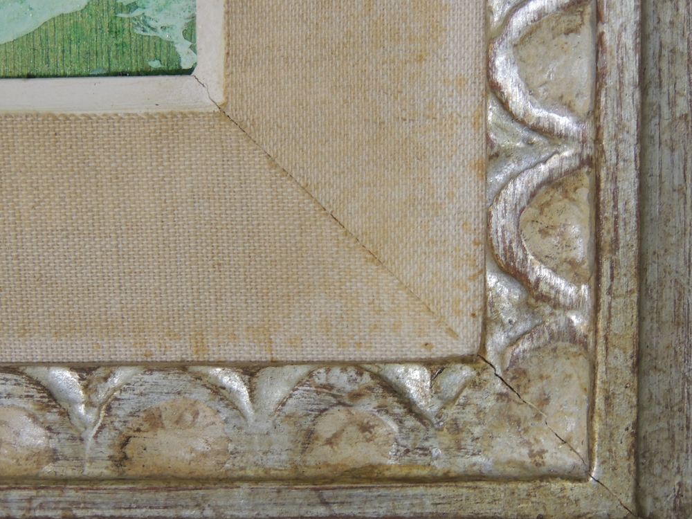 Signed Lazzaro Donati Oil Painting Titled "La Dama Dalla Colonna"