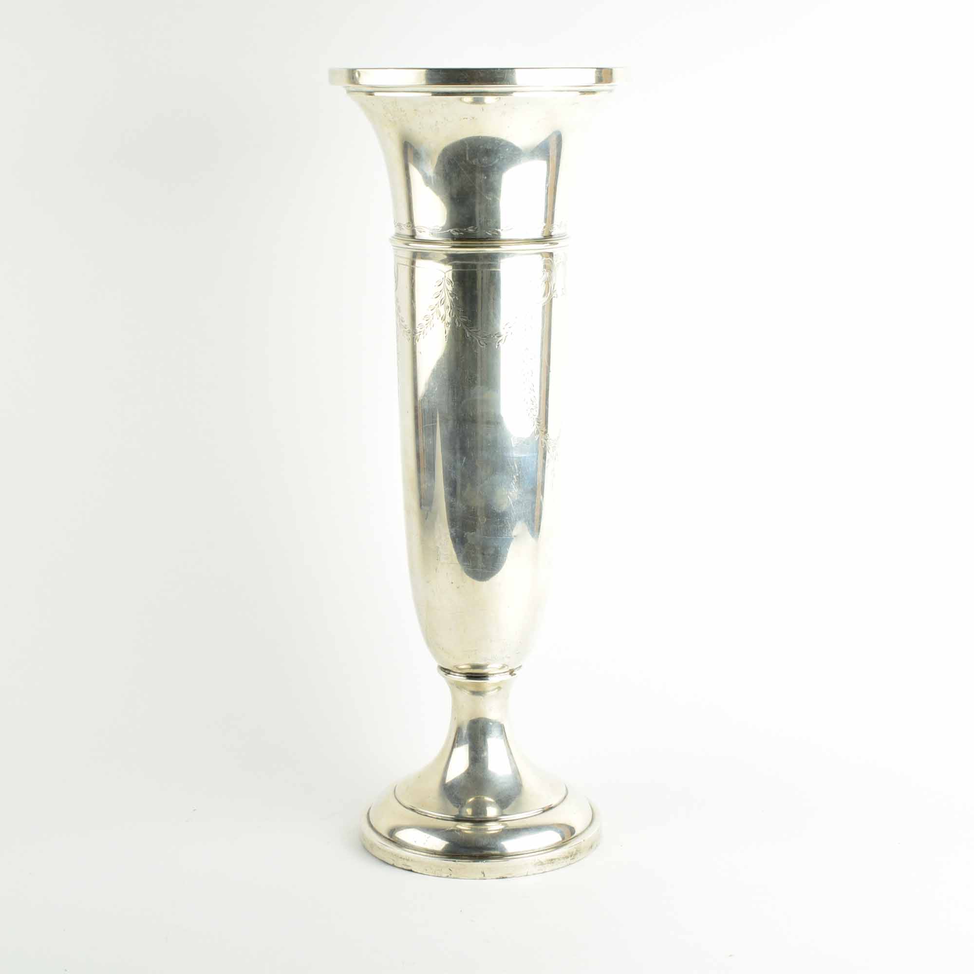 Vintage Weighted Sterling Silver Urn