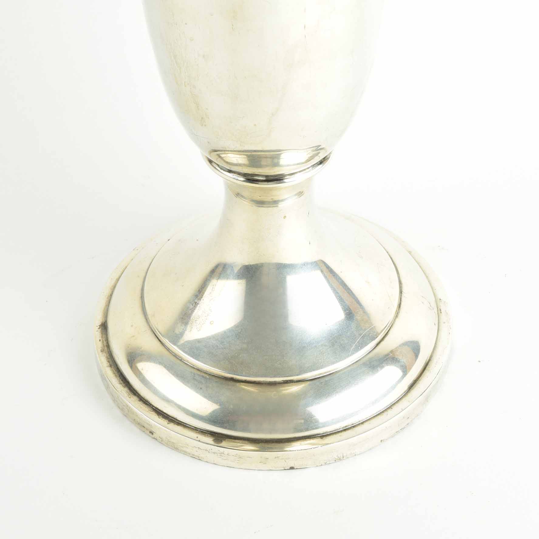 Vintage Weighted Sterling Silver Urn