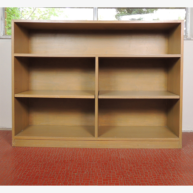 Painted Wood Bookcase / Shelf Unit