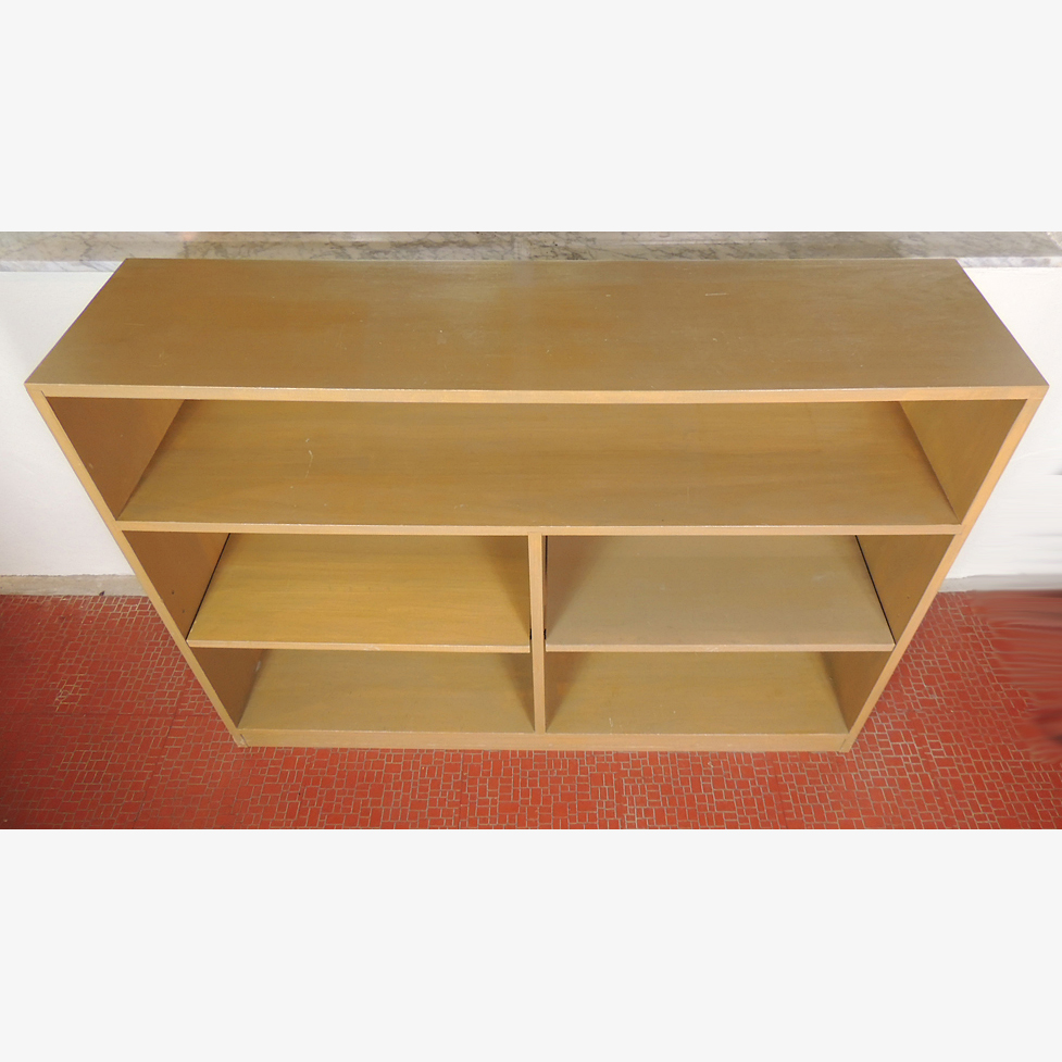 Painted Wood Bookcase / Shelf Unit