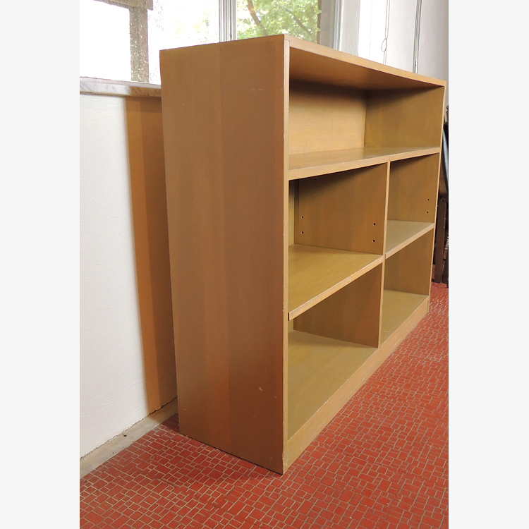 Painted Wood Bookcase / Shelf Unit
