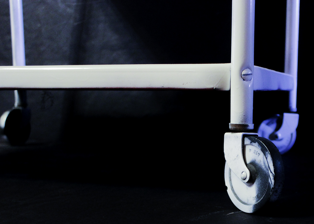 Vintage Cosco Metal Serving Cart