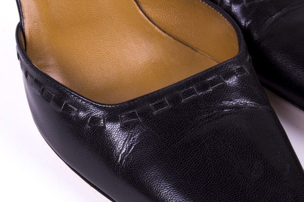 Black Gucci Leather High Heels