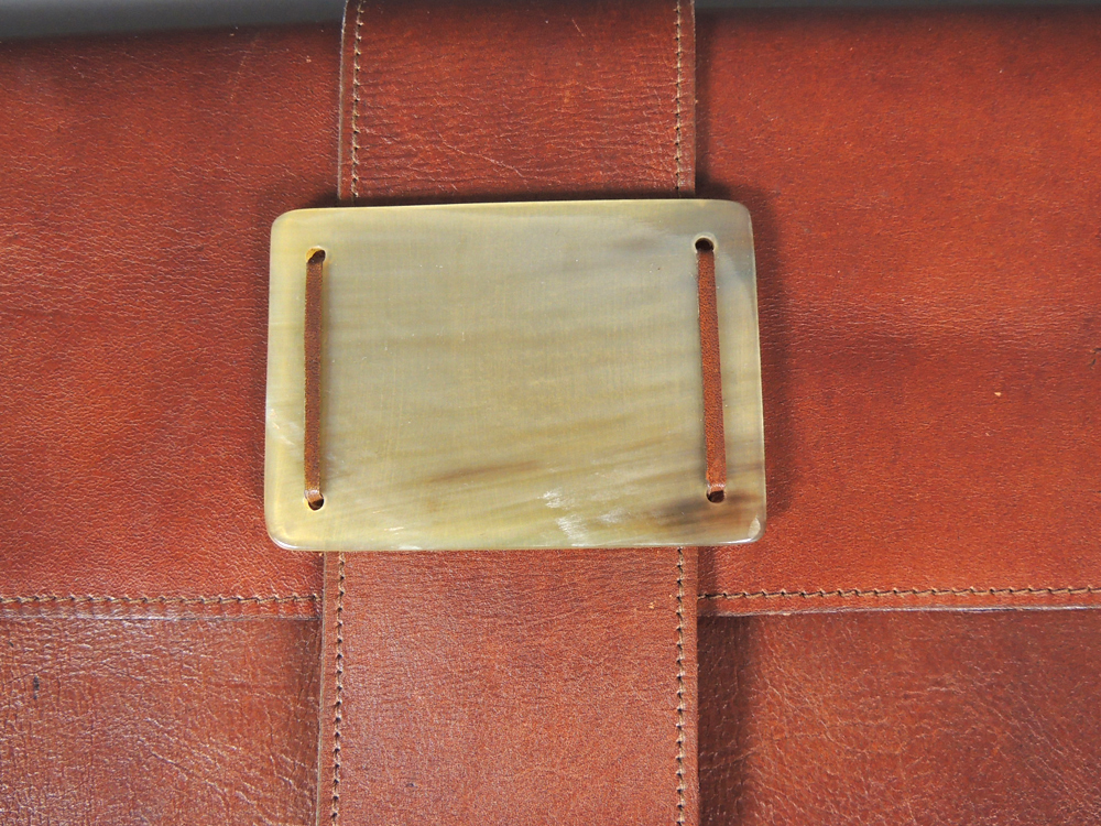 Vintage Jacaranda Leather Clutch