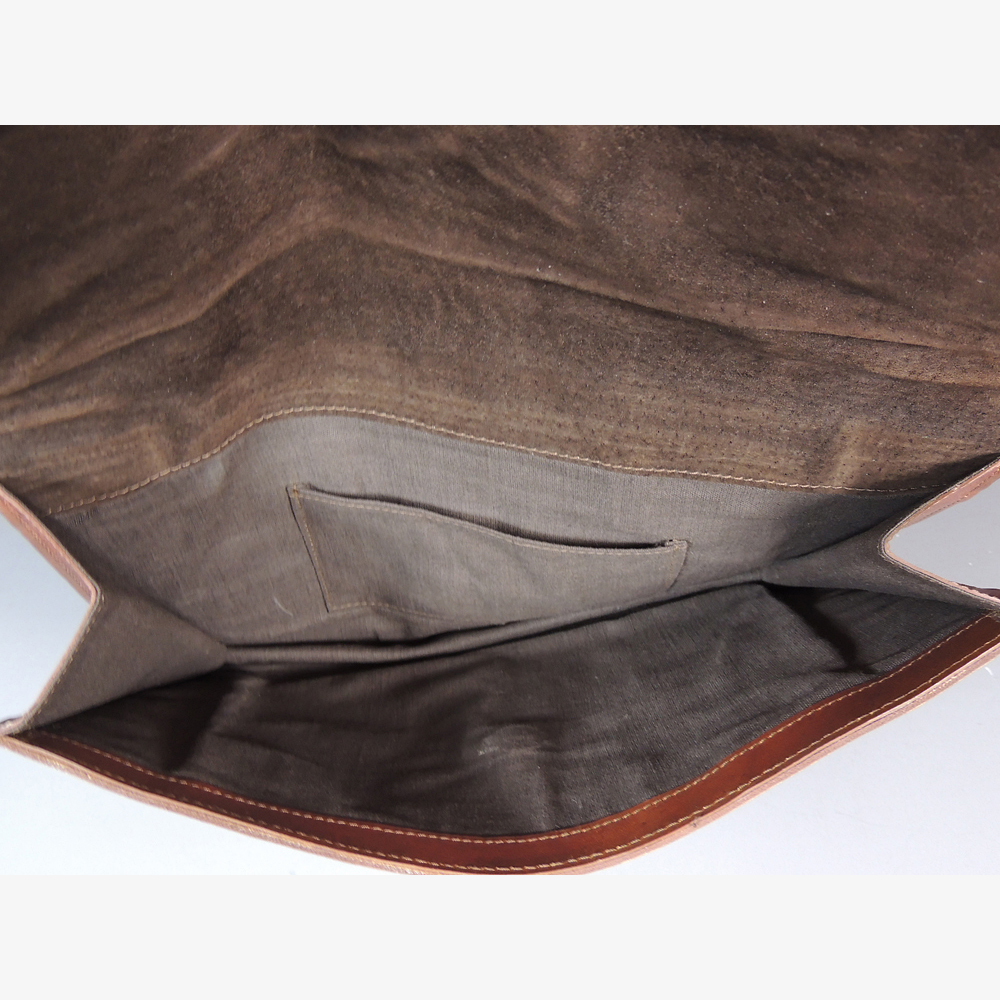 Vintage Jacaranda Leather Clutch