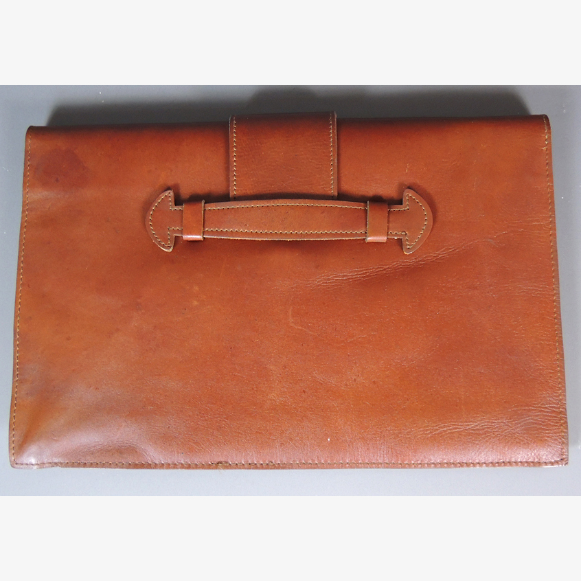 Vintage Jacaranda Leather Clutch