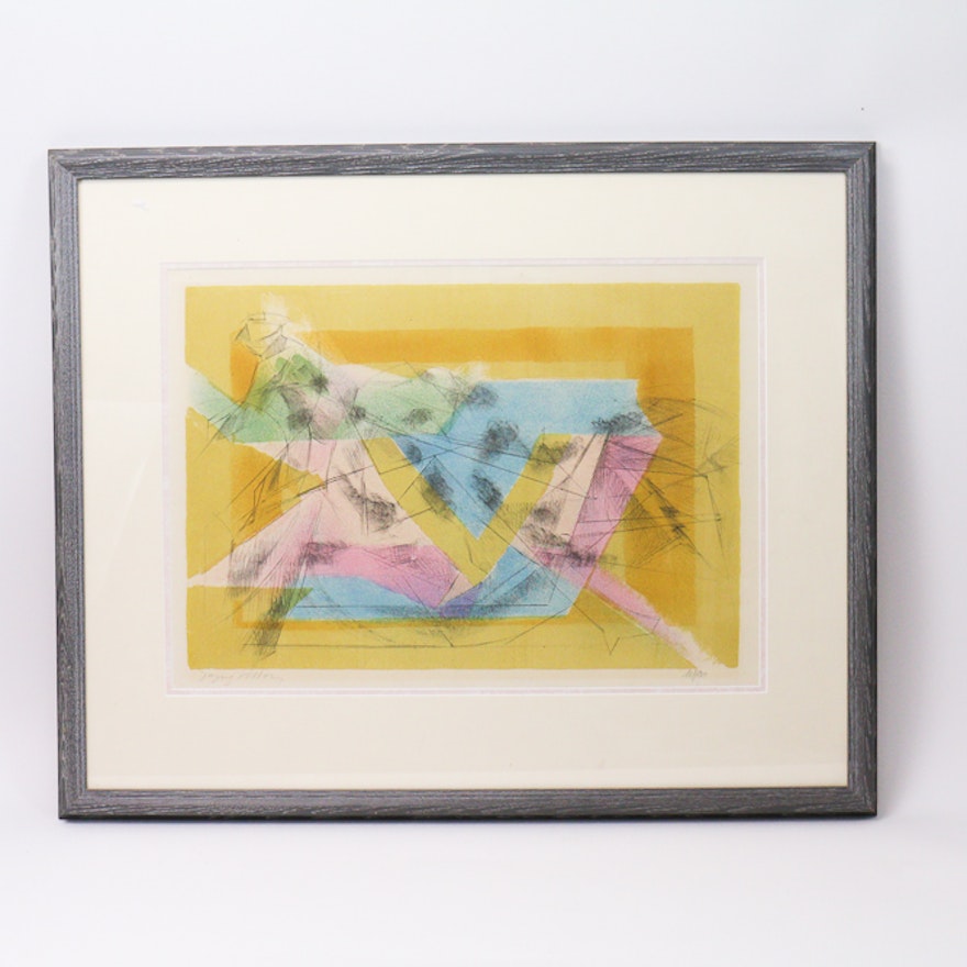 Signed Limited Edition Jacques Villon Lithographic Print