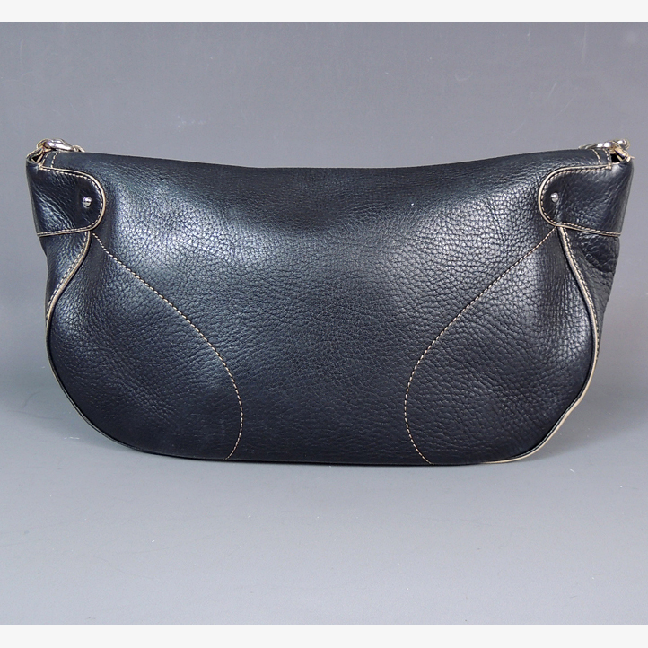 Cole Haan Black Leather Baguette Purse