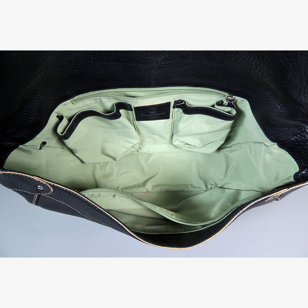 Cole Haan Black Leather Baguette Purse