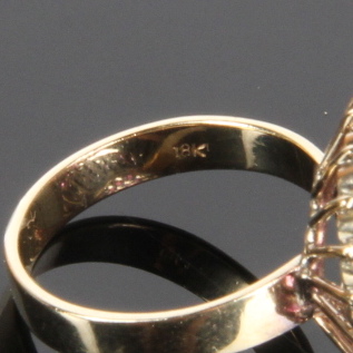 18K Yellow Gold and 2.0CTW Ruby Cluster Ring