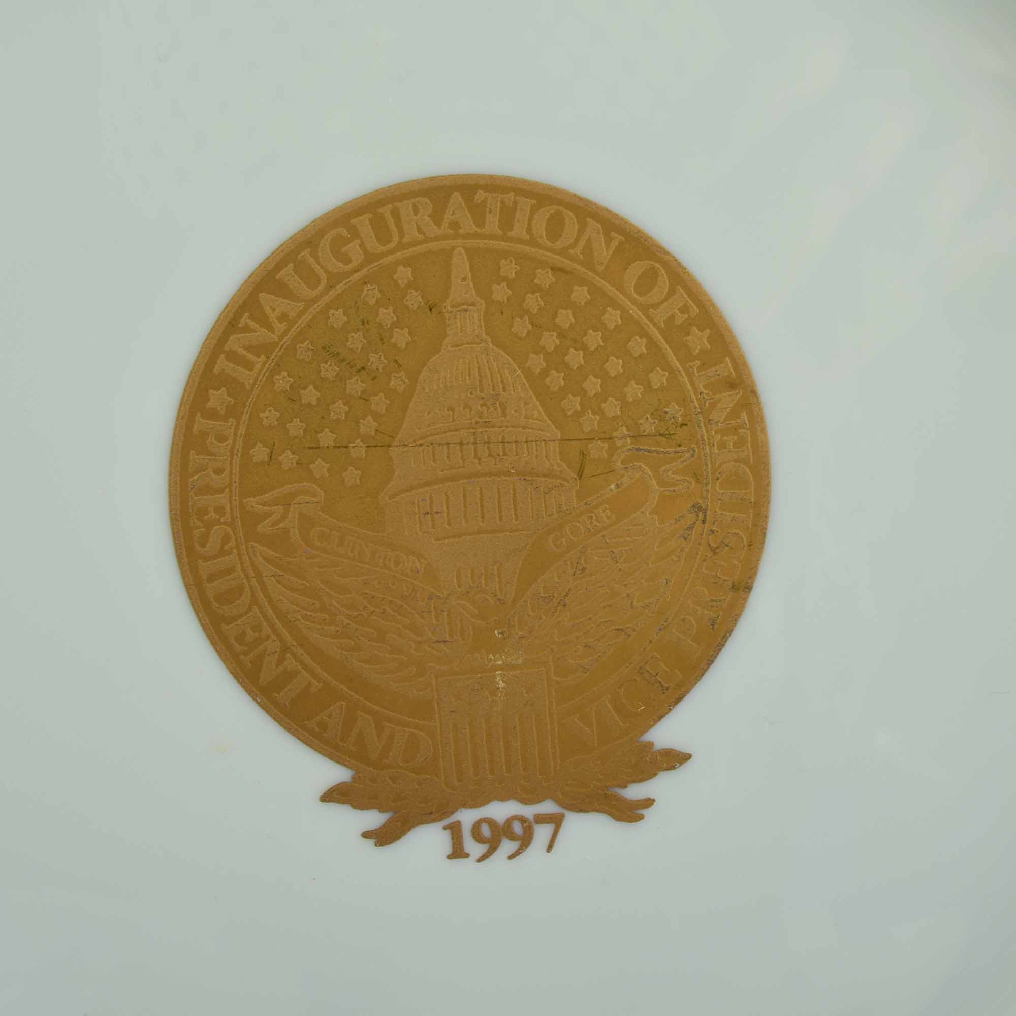 Bill Clinton Presidential Inauguration Commemorative Plate