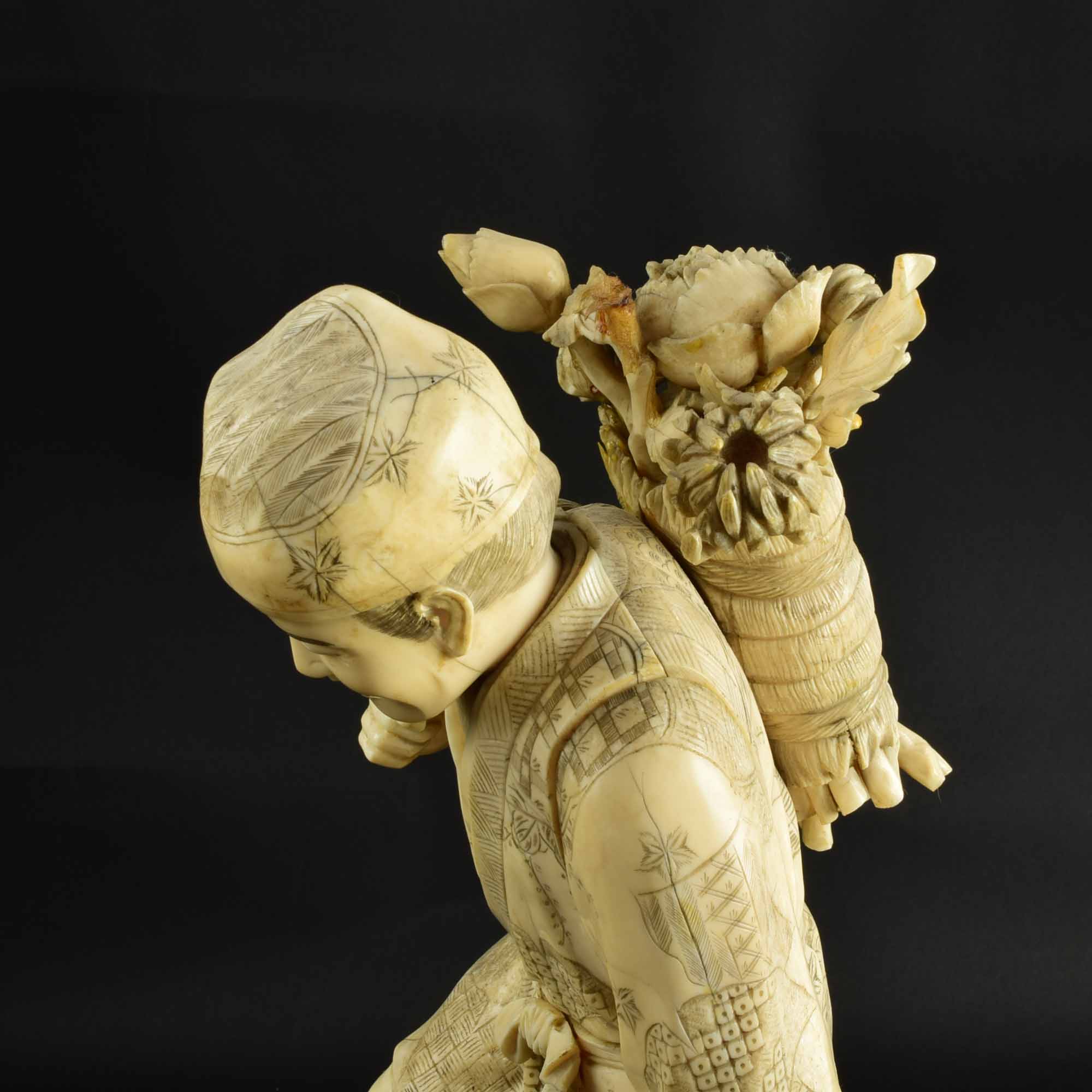 Japanese Meiji Period Ivory Okimono