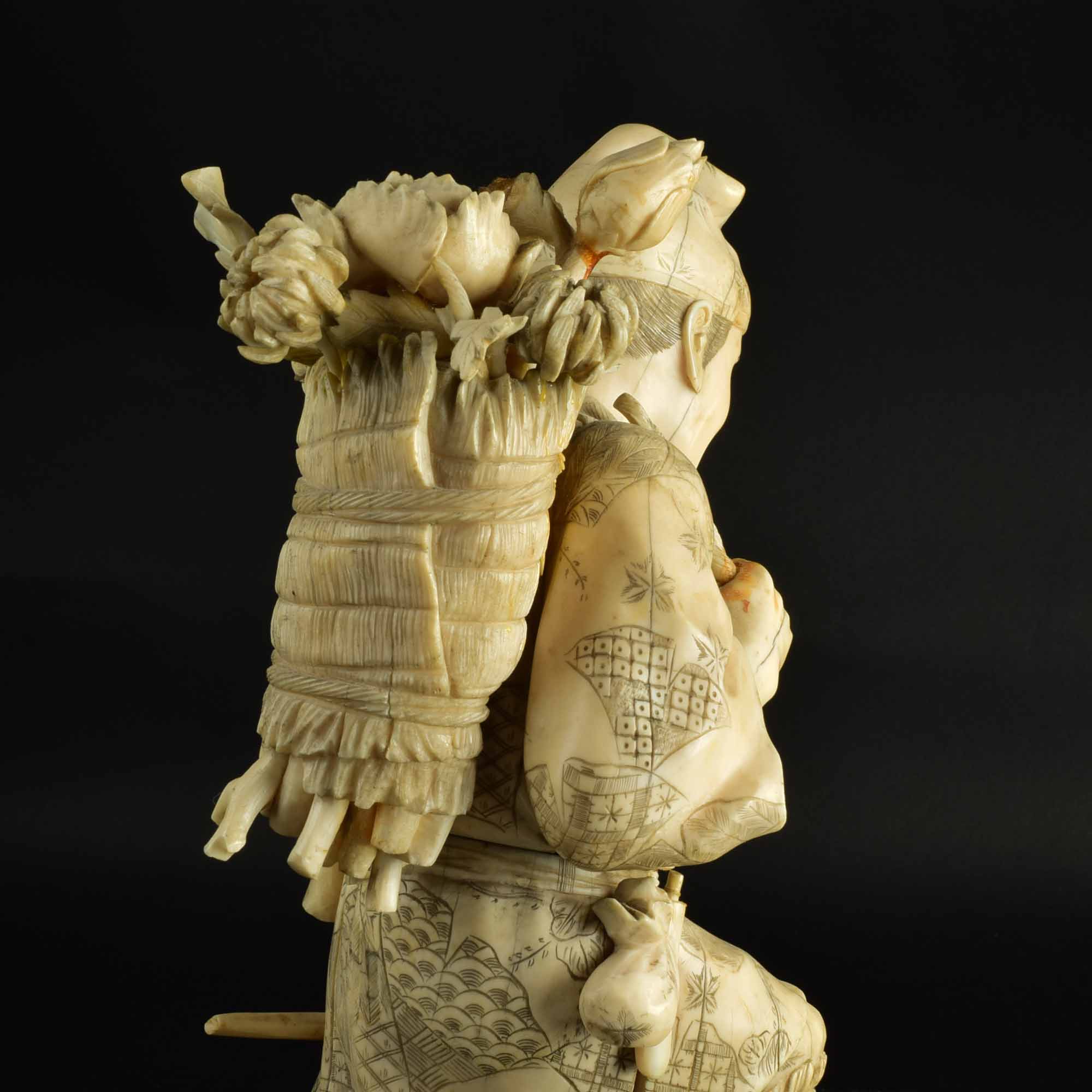 Japanese Meiji Period Ivory Okimono