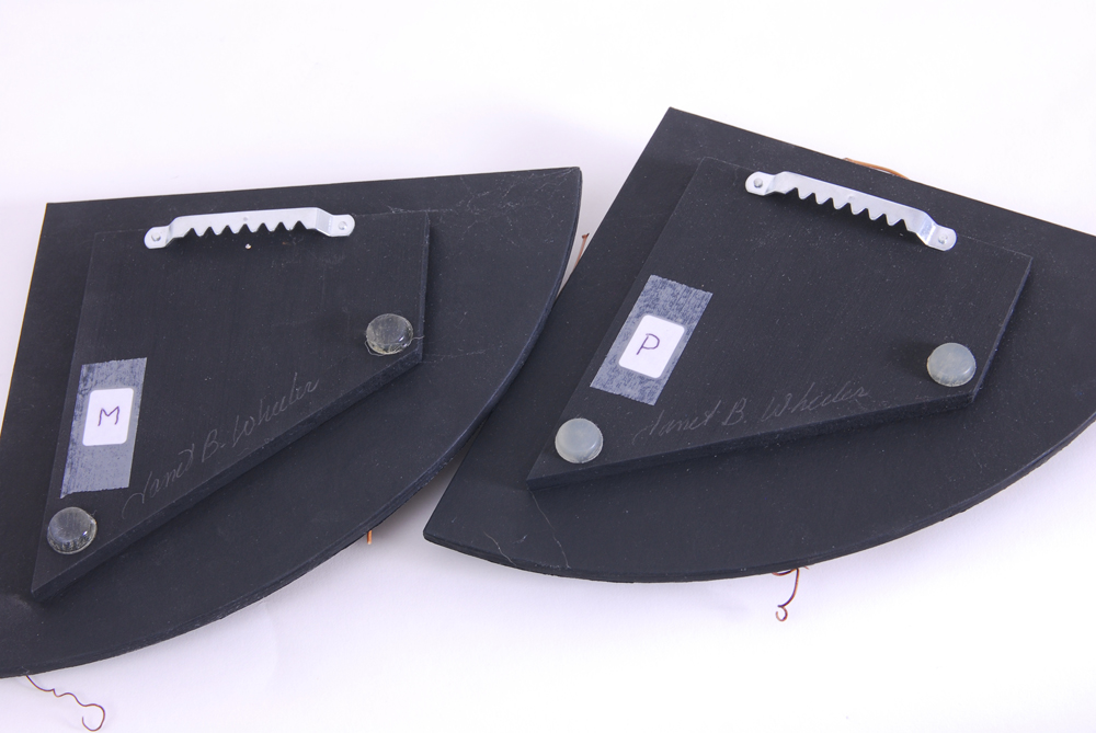 Pair of Janet Wheeler Mixed Media Collages