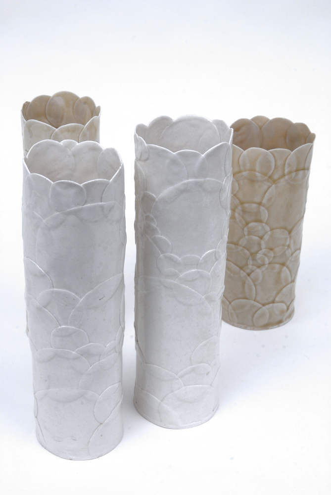 Group of Porcelain Light Shades by Rima Schulkind