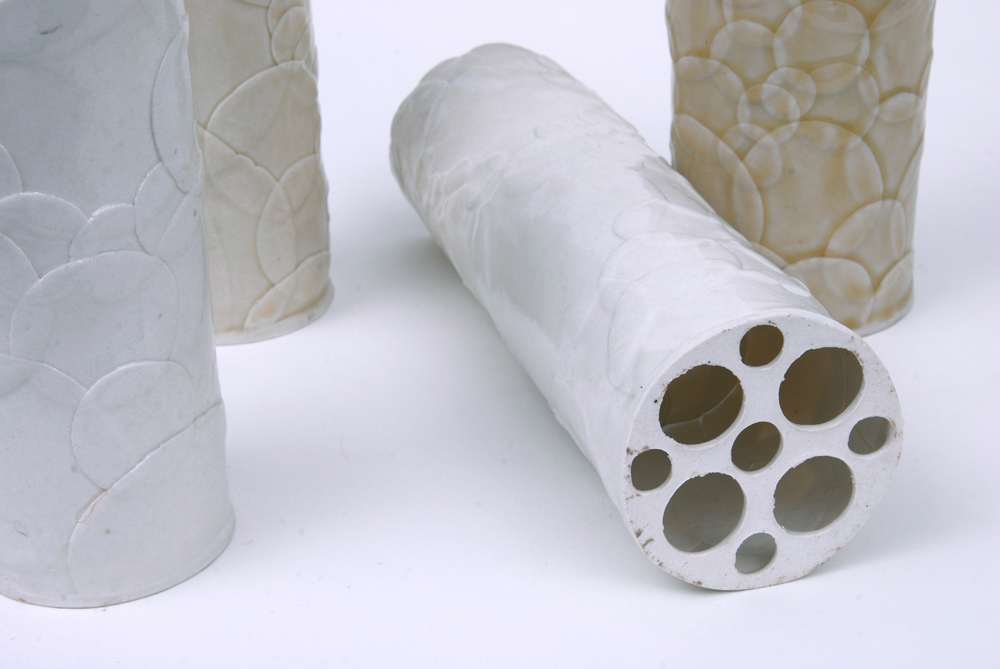 Group of Porcelain Light Shades by Rima Schulkind