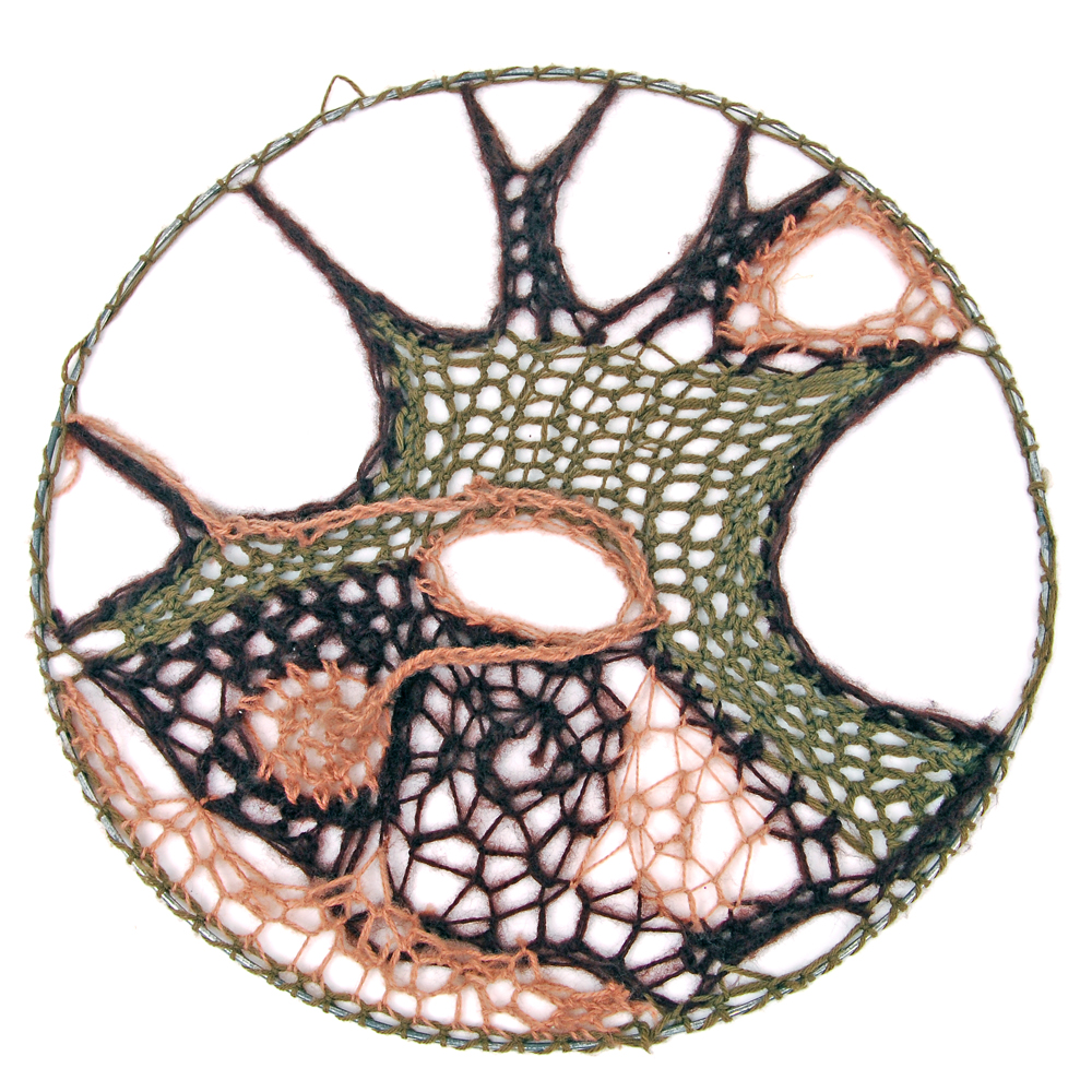 Handwoven Circular Fiber Artwork